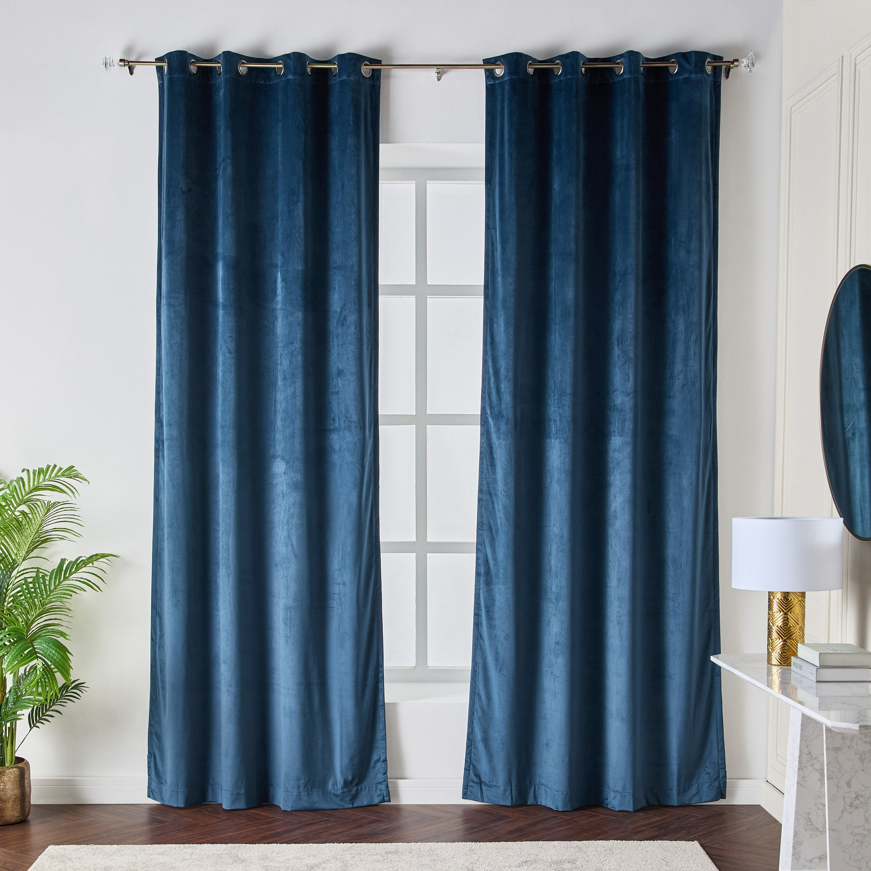 طقم ستائر قطعتين - سمارة - 135x300 سم-household-windows-curtains-image-1