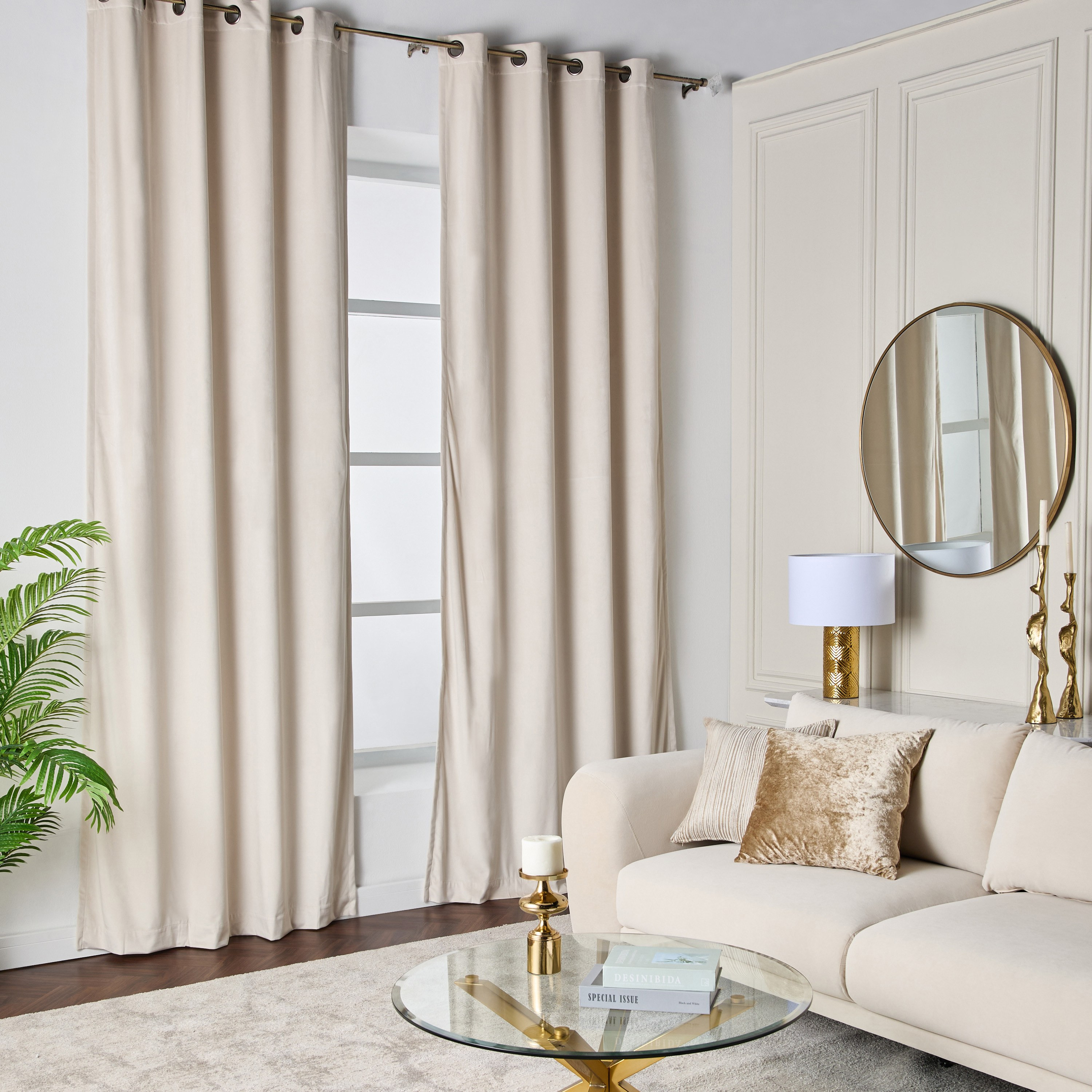 Samara 2-Piece Curtain Set - 135x300 cm-household-windows-curtains-image-4