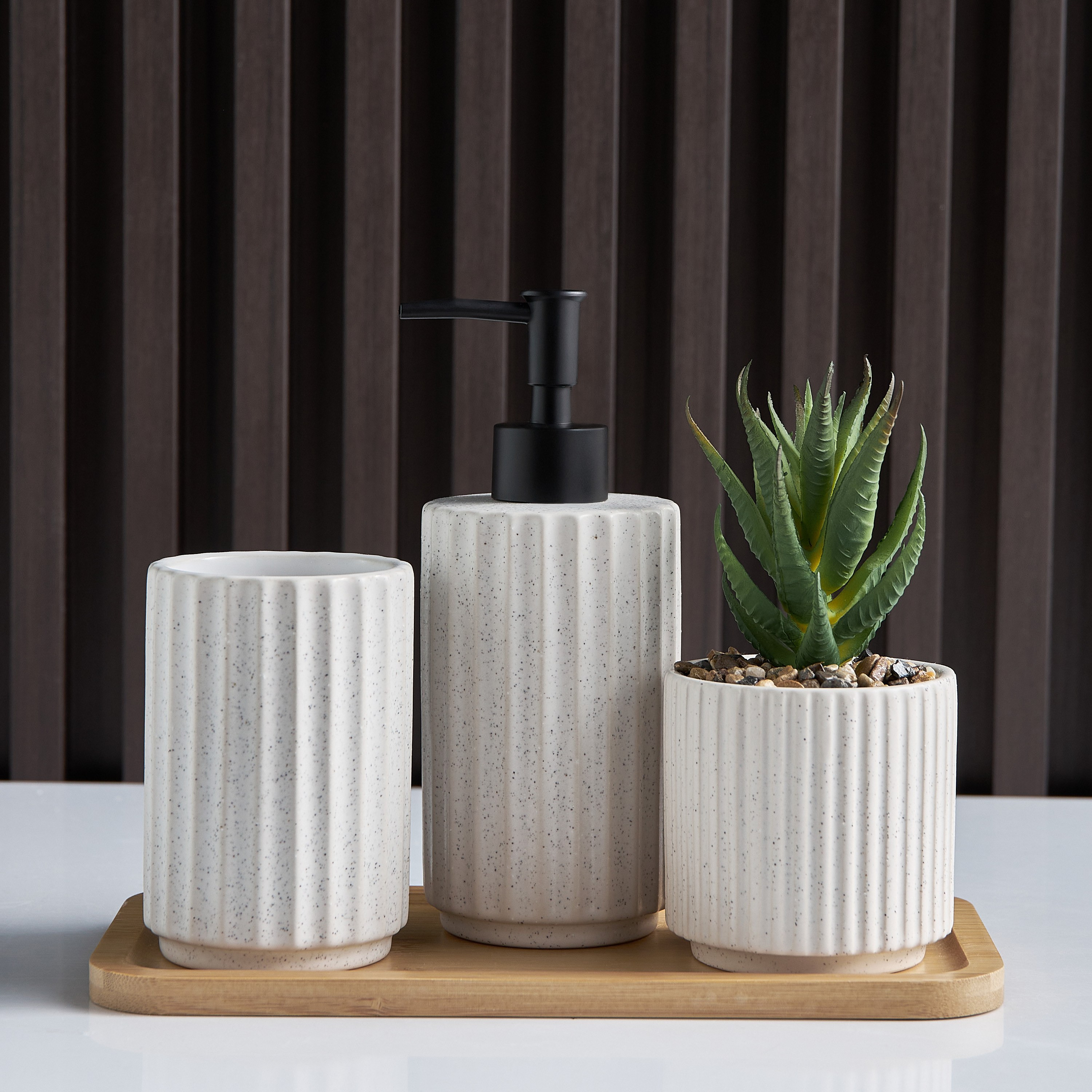 Oreille 4-Piece Bathroom Accessory Set-household-bathandlaundry-bathaccessories-bathaccessorysets-image-1