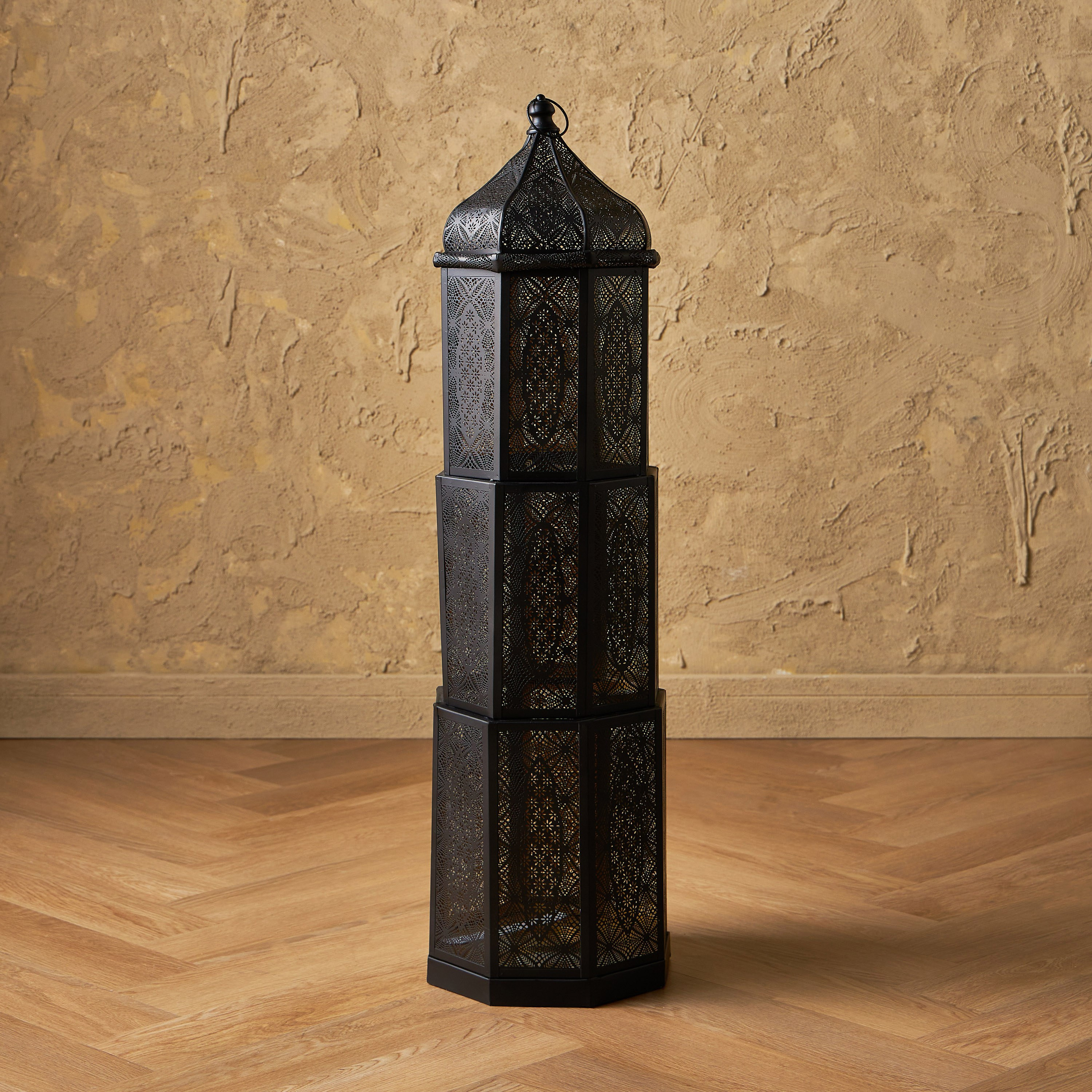 Layal Domex 3-Floor Metal Lantern - 93 cm-household-decor-candleholdersandlanterns-image-1