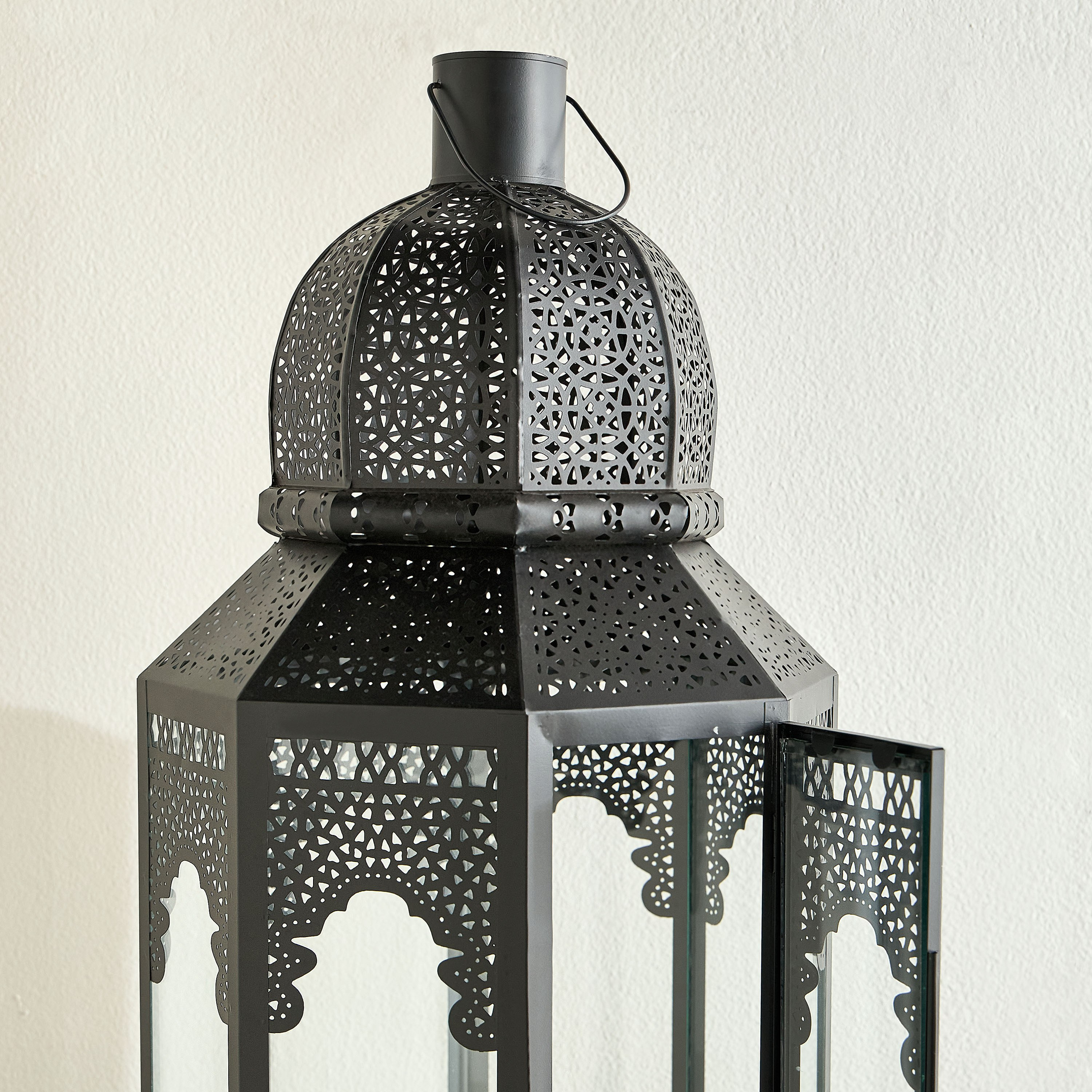 Noor Dome Metal Footed Lantern - 80 cm-household-decor-candleholdersandlanterns-image-4