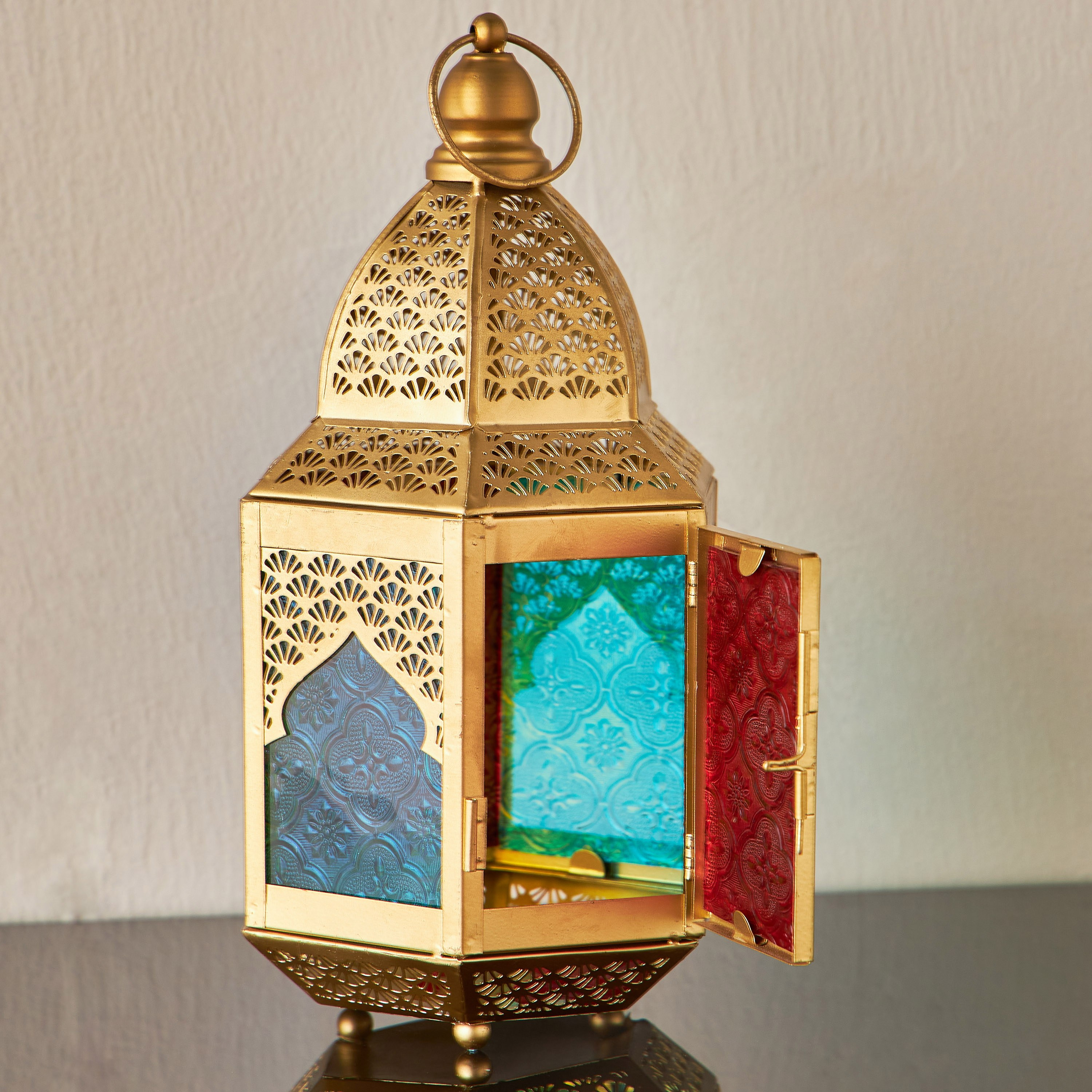 Essa Dome Footed Lantern - 31 cm-household-decor-candleholdersandlanterns-image-3
