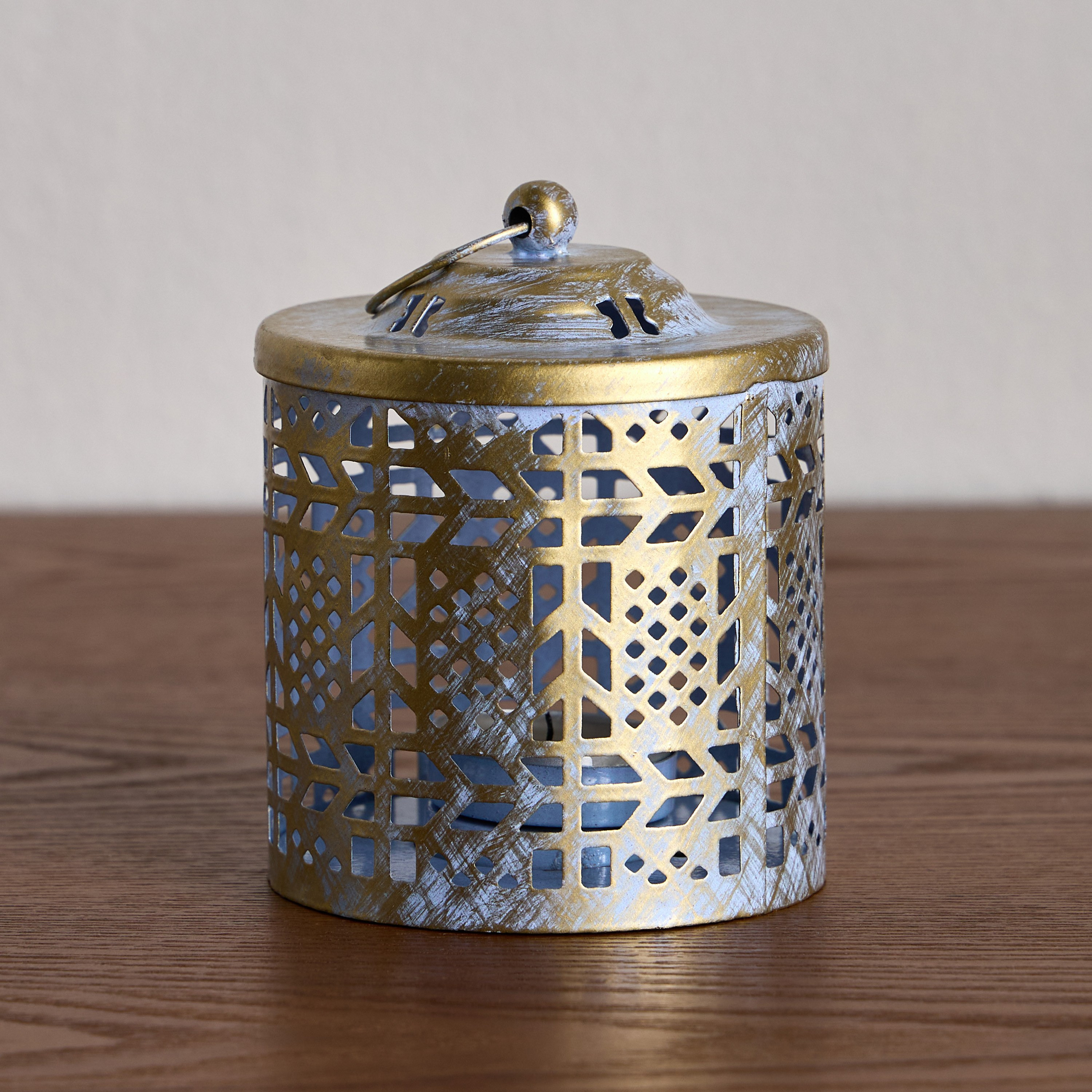 Zina Metal Tealight Lantern - 13 cm