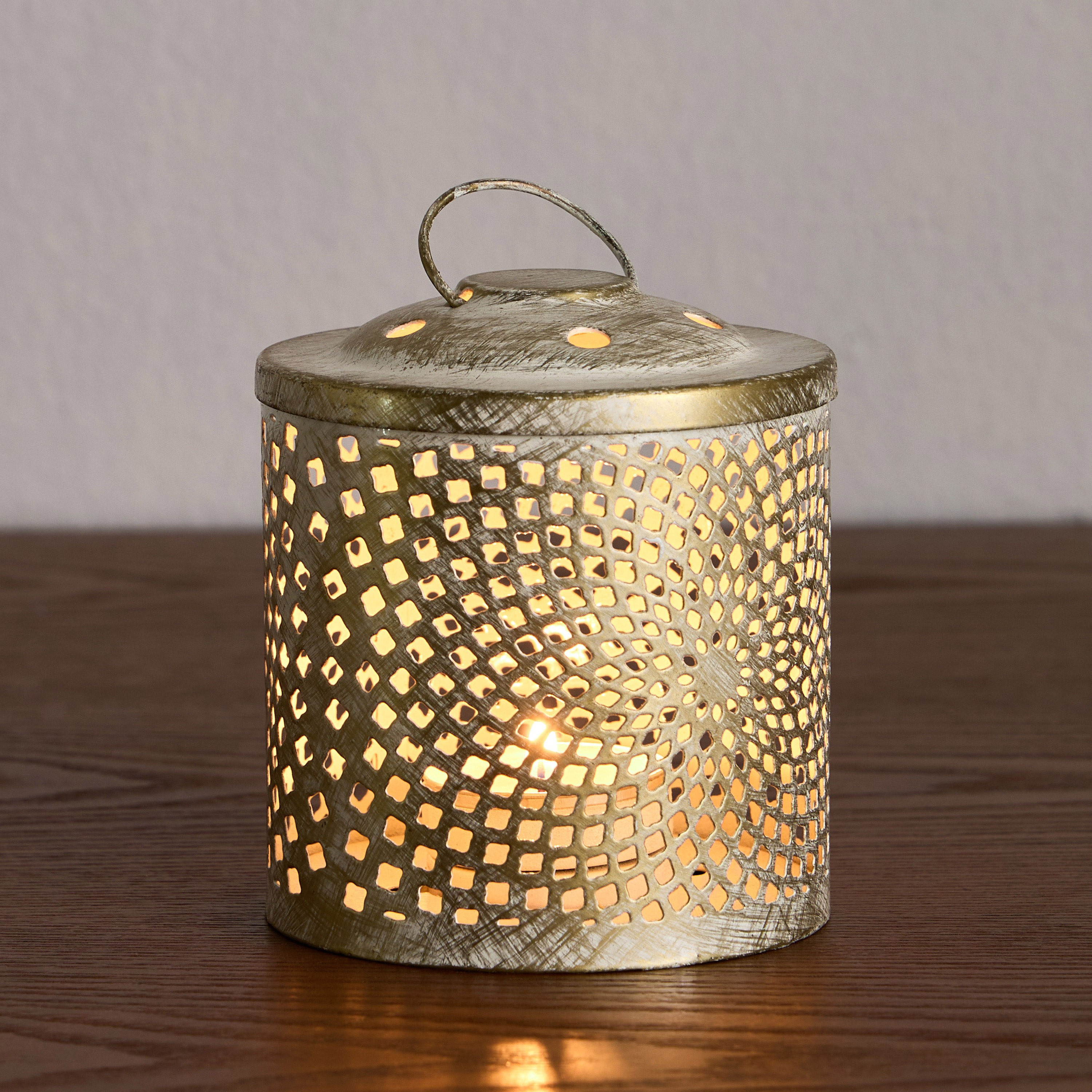Raya Metal Lantern - 11 cm-household-decor-candleholdersandlanterns-image-2