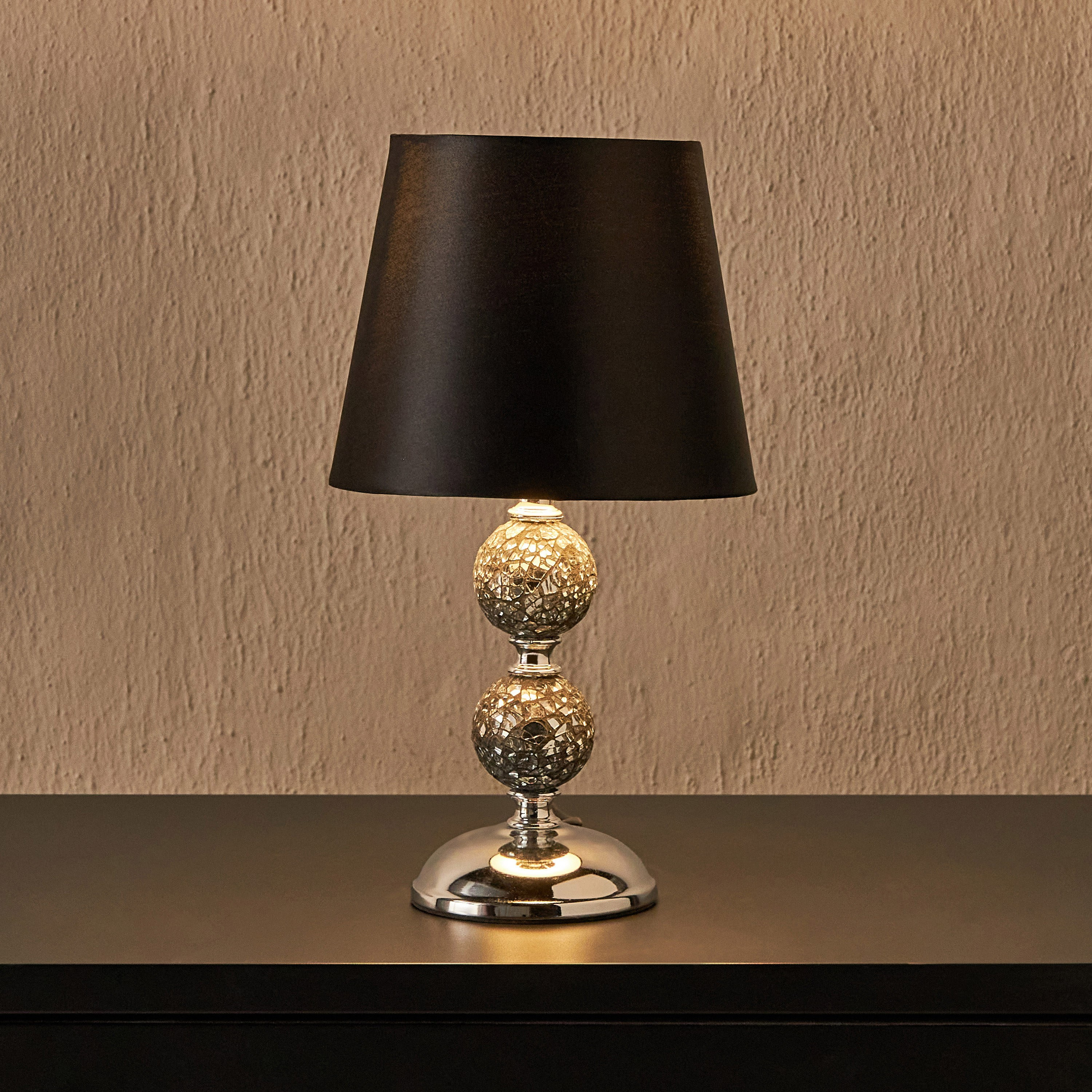 Zoe crackle mosaic table sales lamp