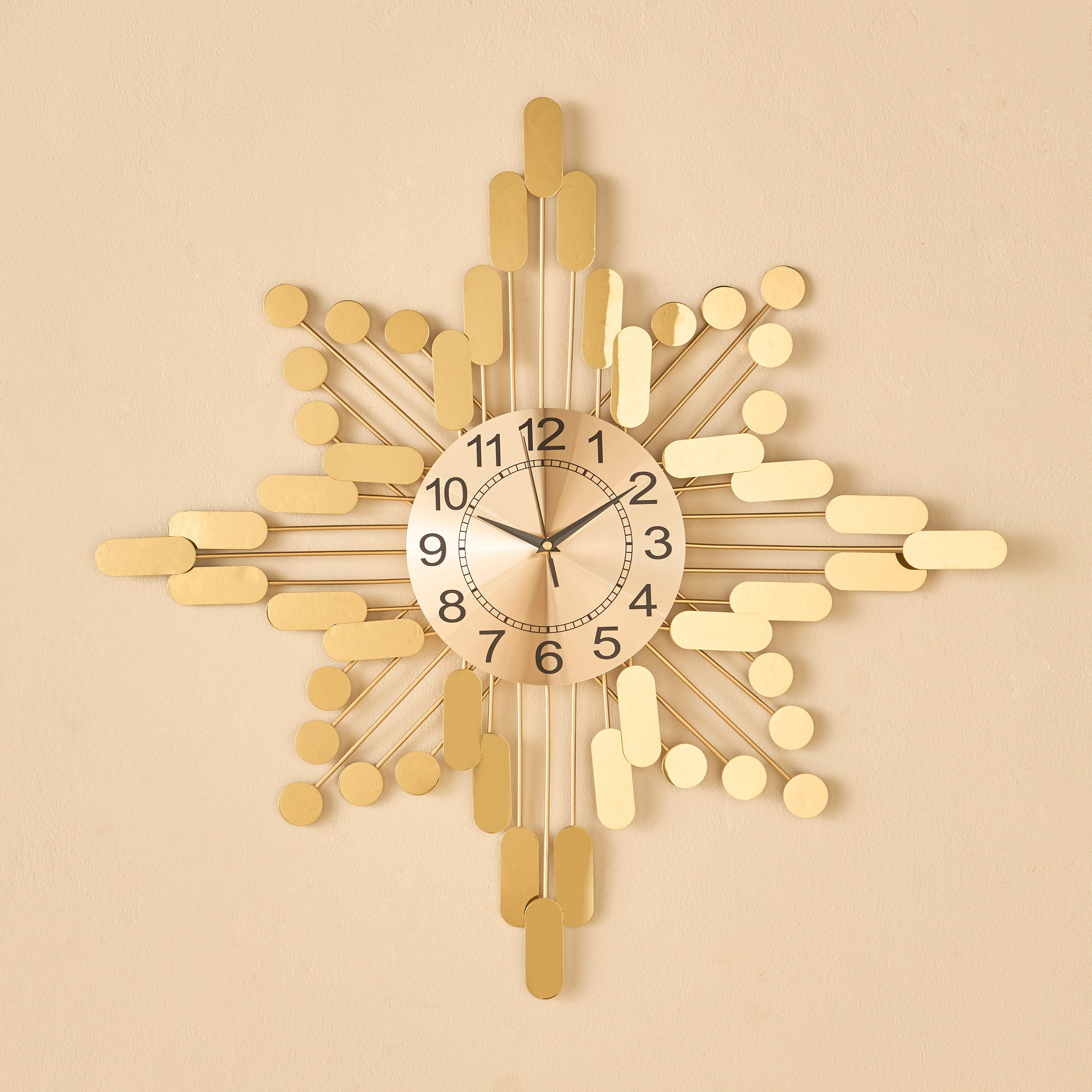 Atlas Decorative Wall Clock - 70x70 cm-household-walldecorandmirrors-clocks-image-2