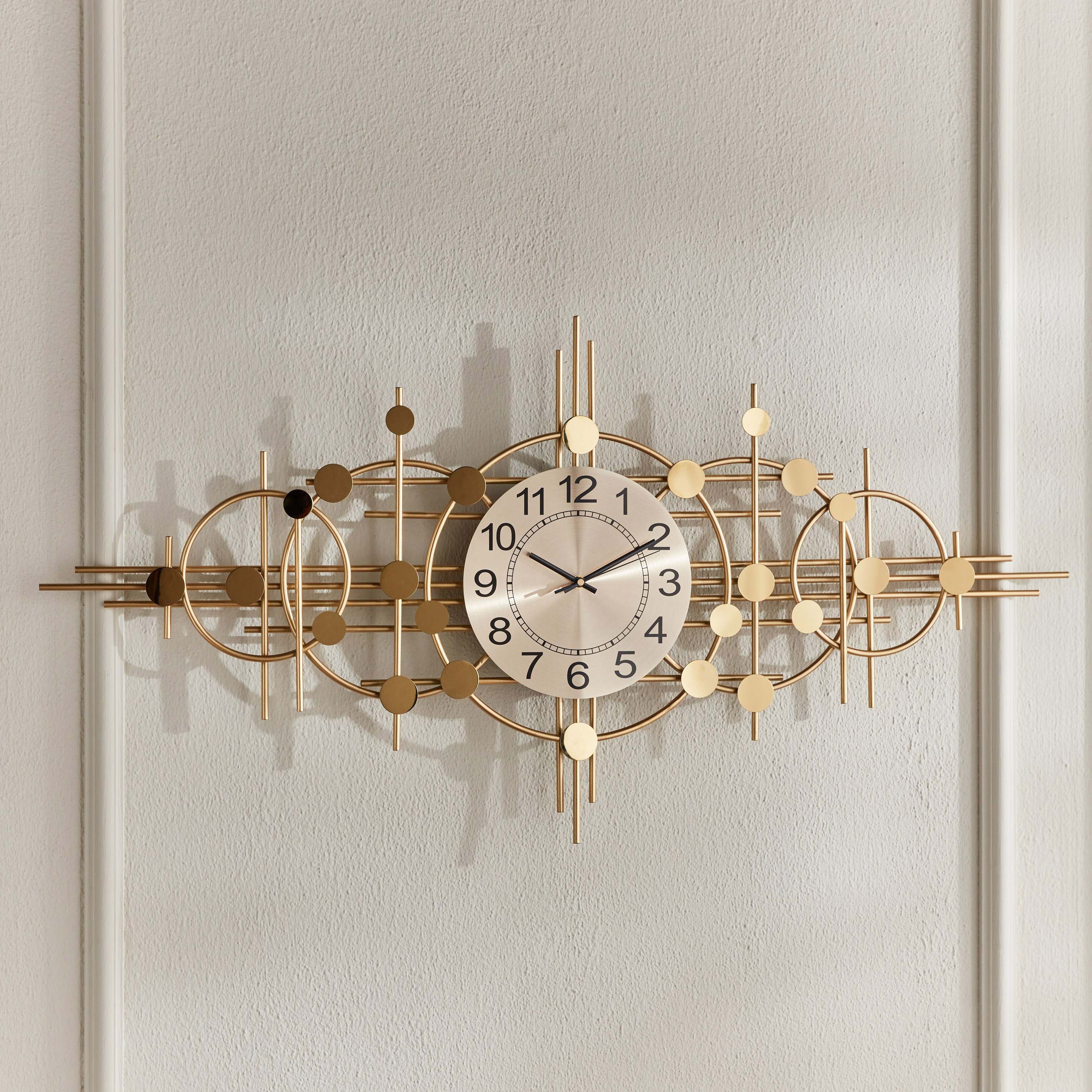 Zeus Decorative Wall Clock - 55x110 cm-household-walldecorandmirrors-clocks-image-2