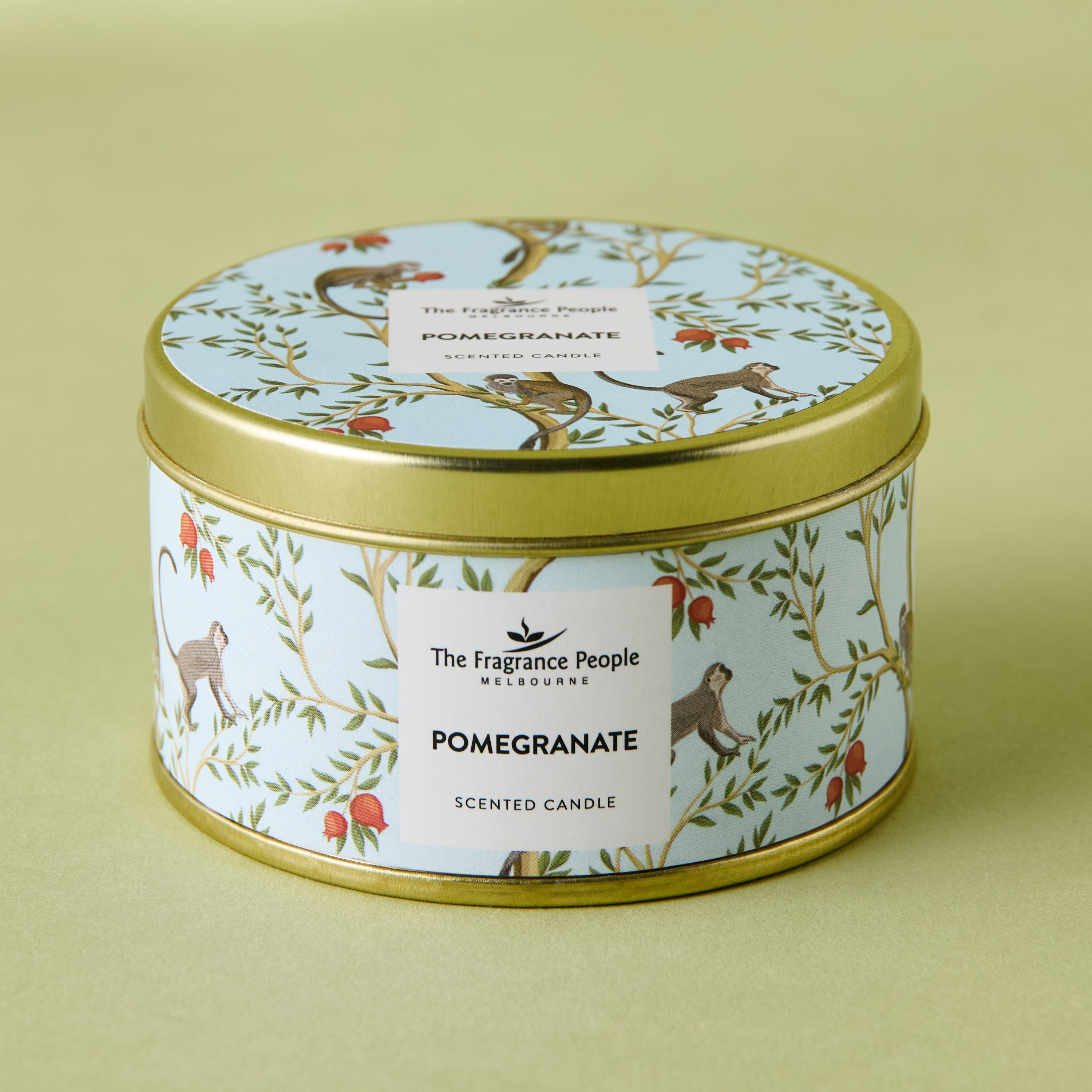 The Fragrance People Pomegranate Scented Tin Candle - 12 h-household-homefragrance-candles-image-1