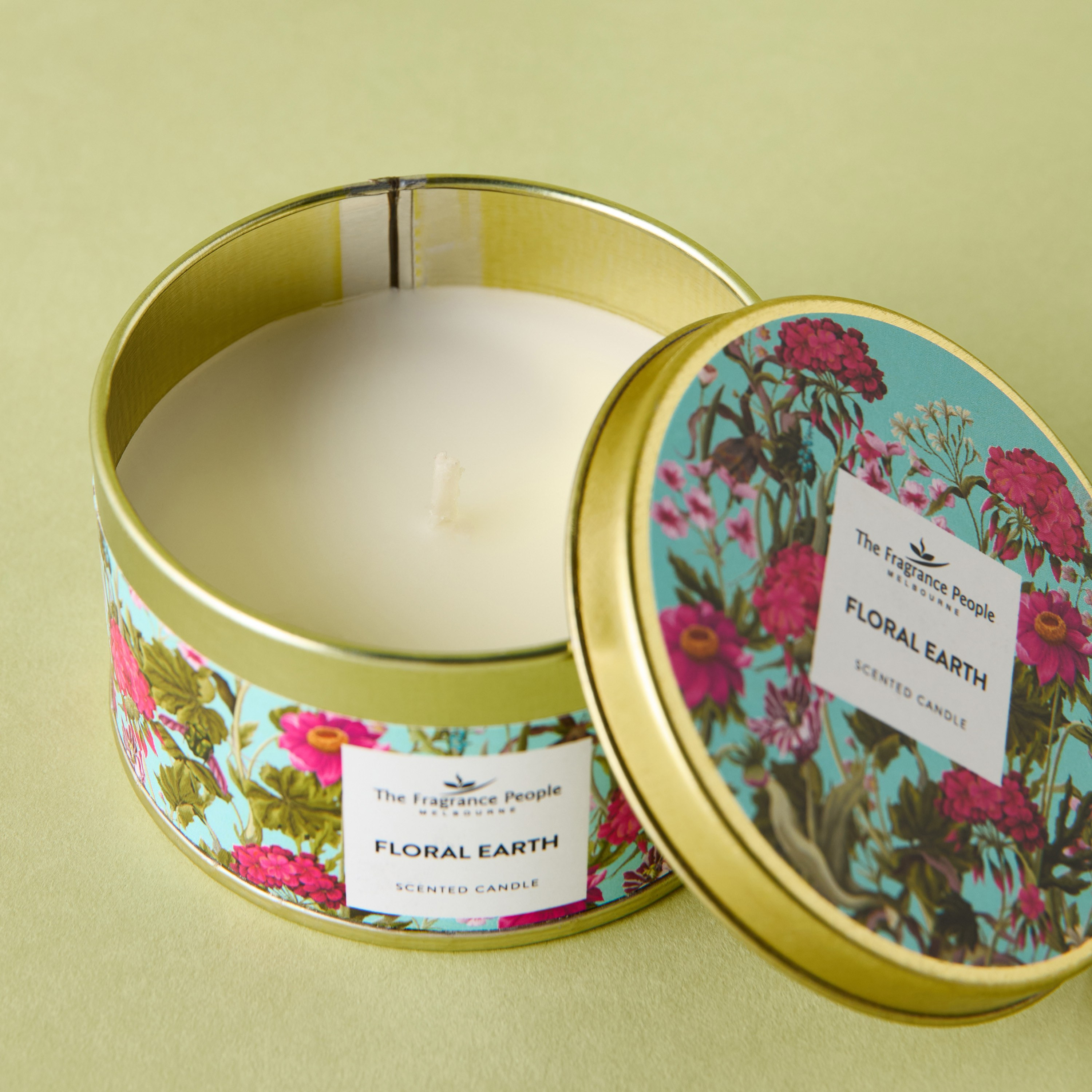 The Fragrance People Floral Earth Scented Tin Candle - 12 h-household-homefragrance-candles-image-2
