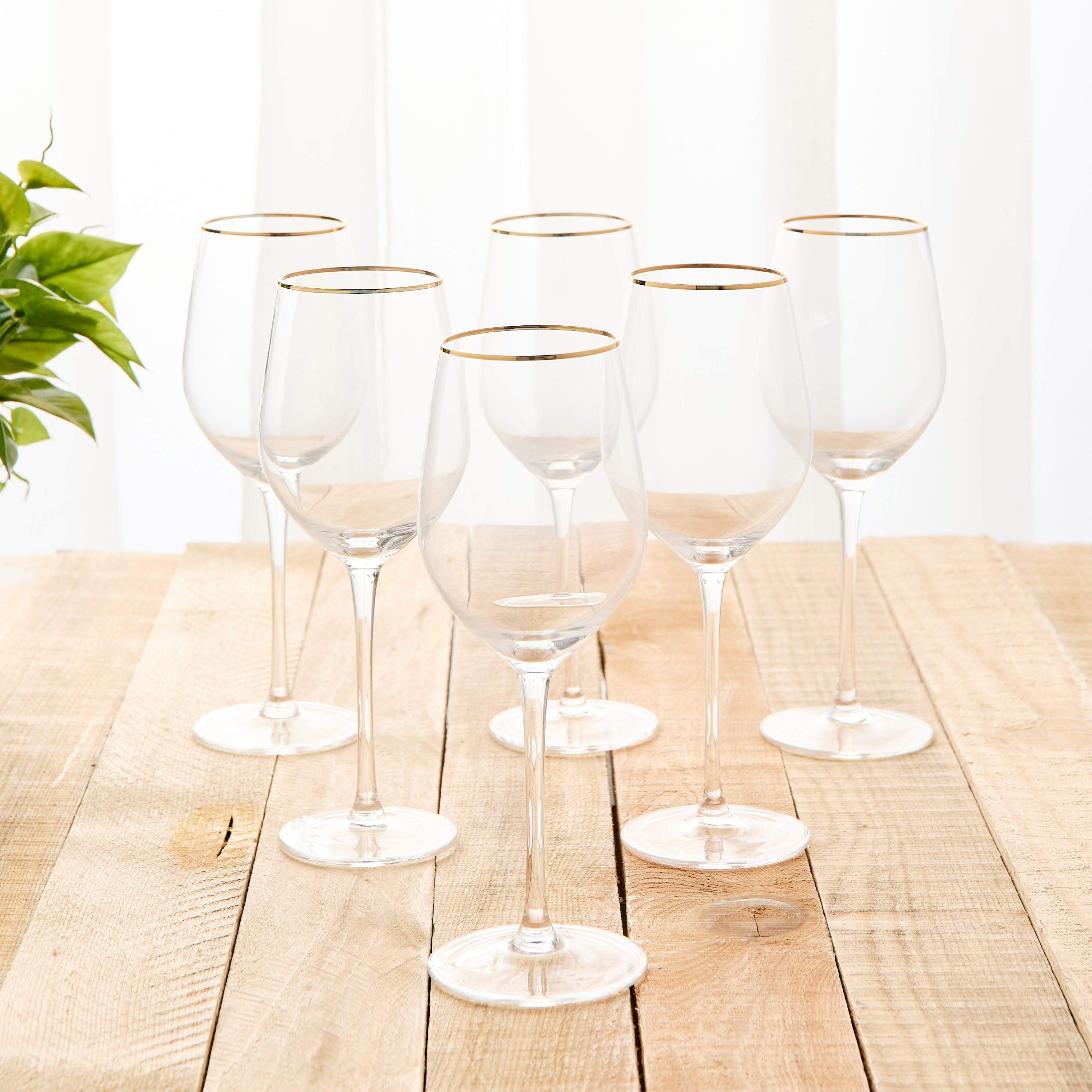 Jamila 6-Piece Stem Glass Set - 420 ml-household-dining-glassware-stemware-image-1