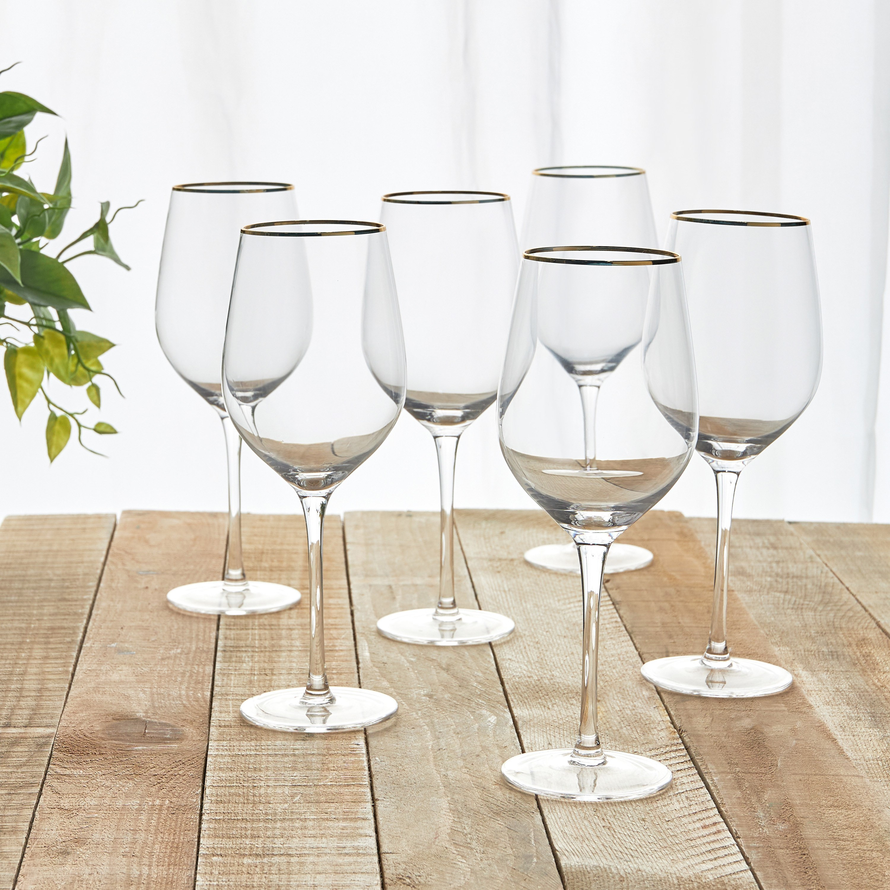 Jamila 6-Piece Stem Glass Set - 570 ml-household-dining-glassware-stemware-image-1