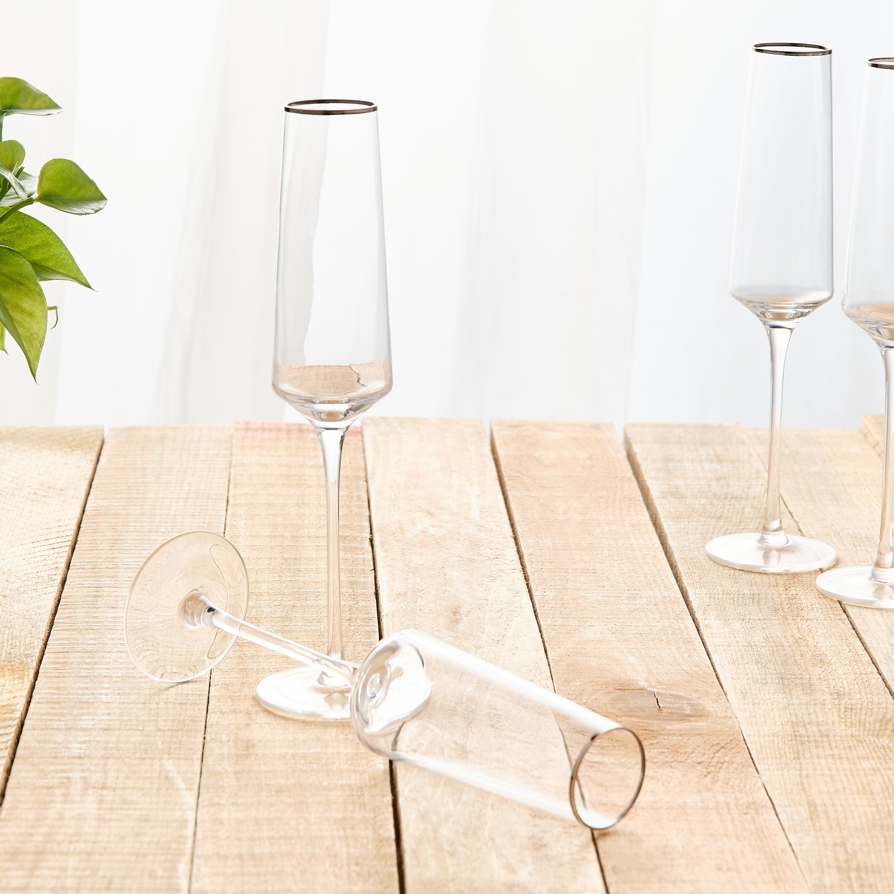 Jamila 6-Piece Flute Stem Glass Set - 210 ml-household-dining-glassware-stemware-image-2