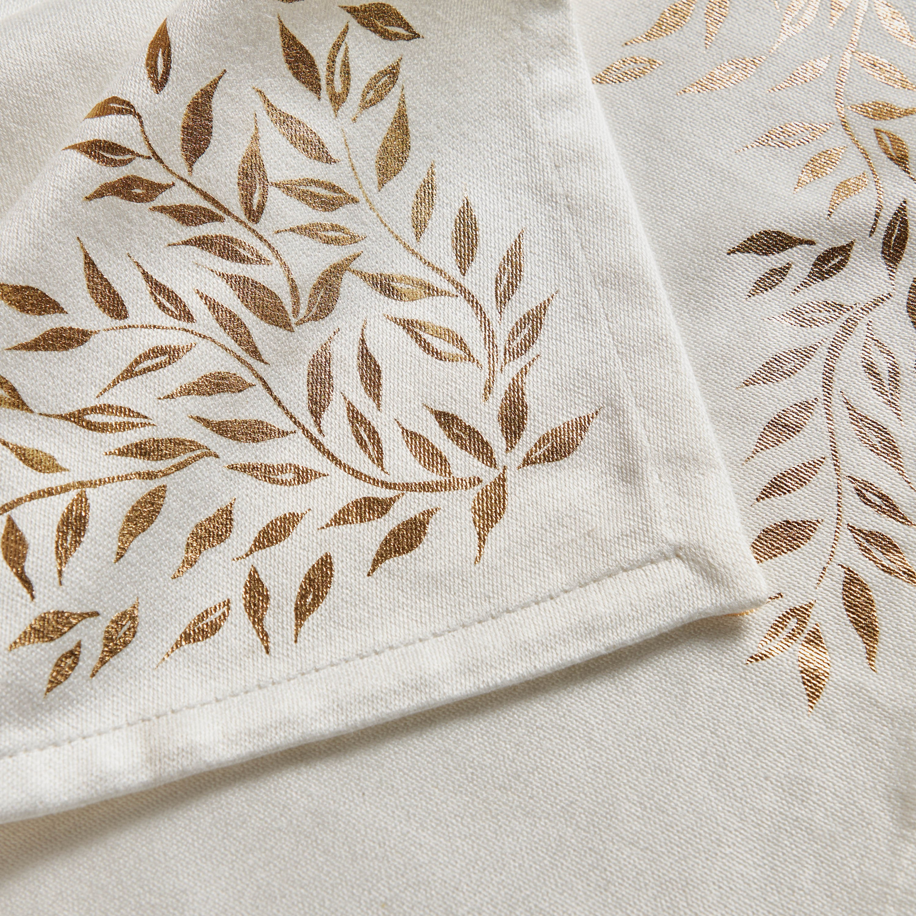 Faris 4-Piece Foil Printed Table Napkin Set - 45x45 cm-household-dining-tablelinen-napkinsandaccessories-image-2
