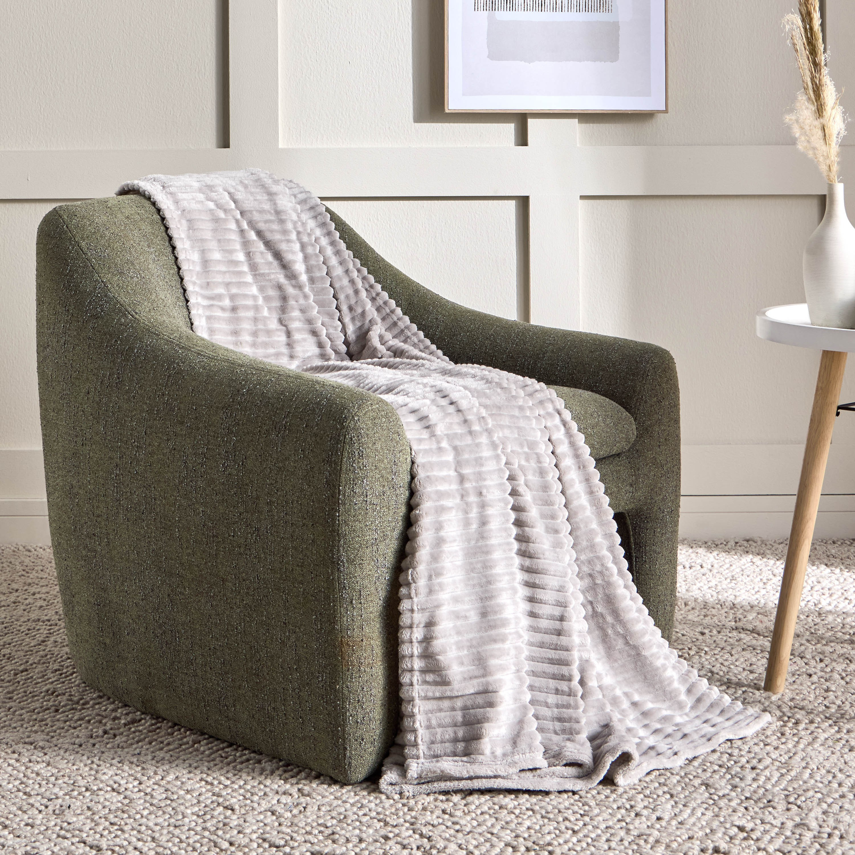 Noura Portia Jacquard Flannel Blanket - 150x200 cm-household-cushionsandthrows-throwsandblankets-blankets-image-3