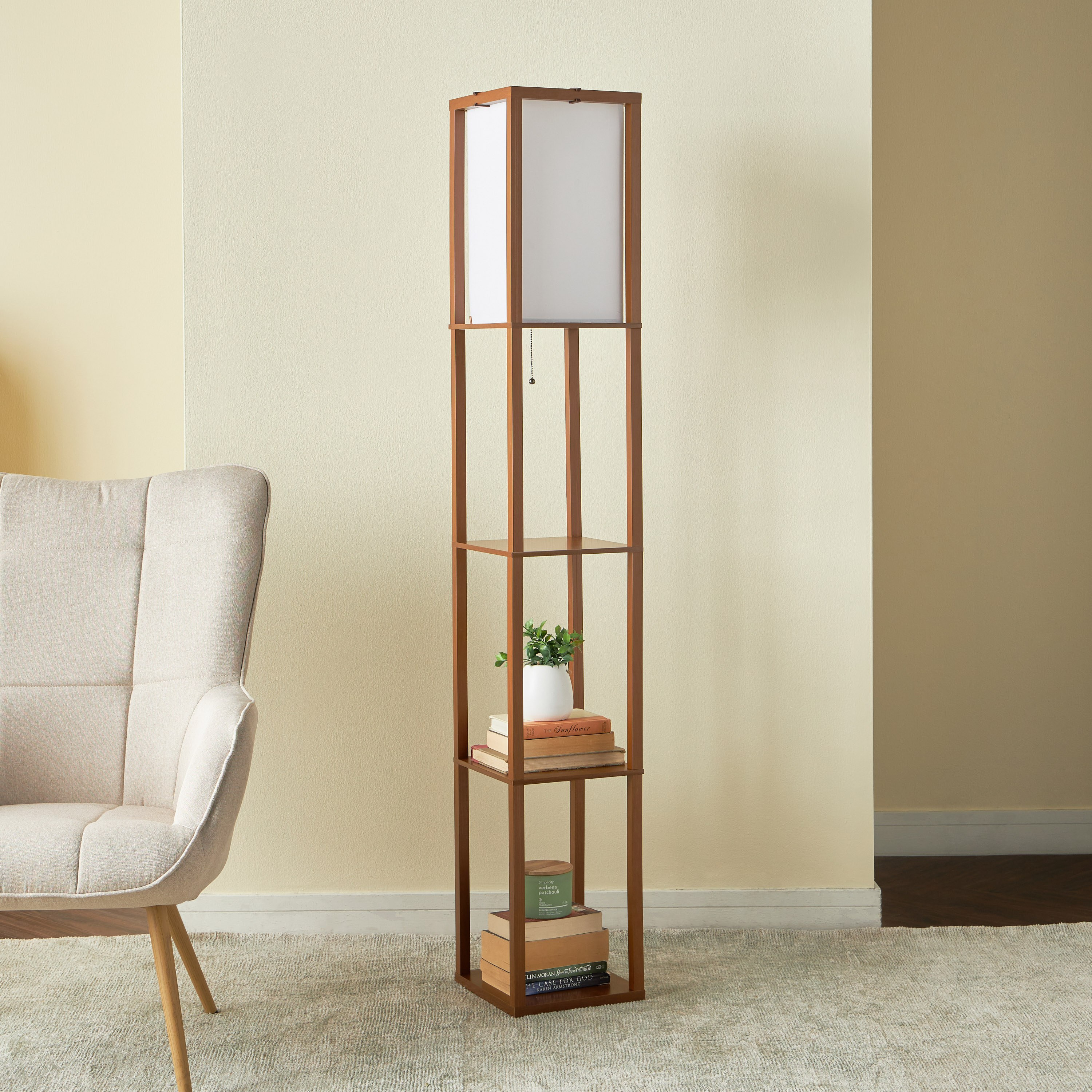 Bodhi Wooden Floor Lamp - 160 cm