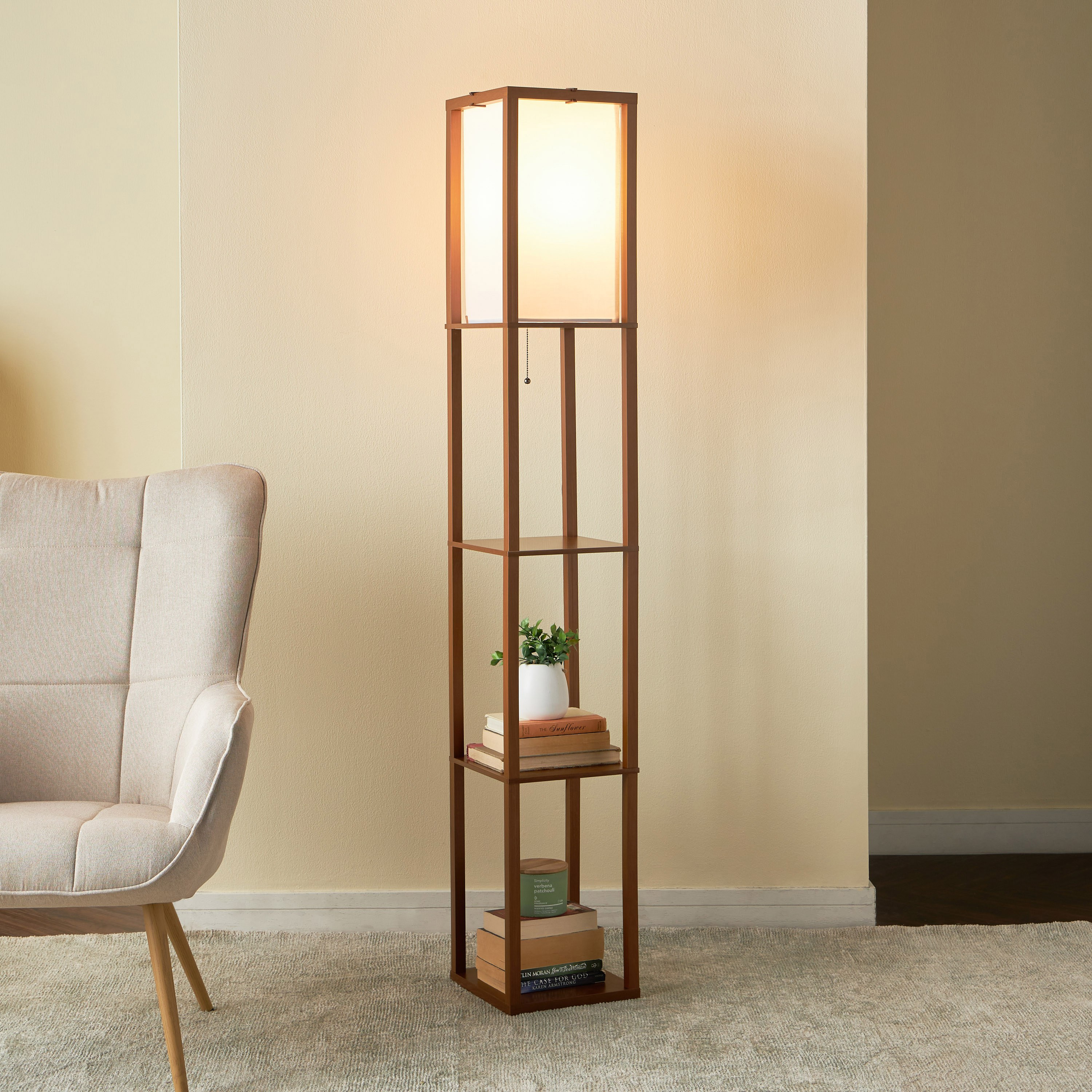 Bodhi Wooden Floor Lamp - 160 cm-household-lighting-floorlamps-image-2