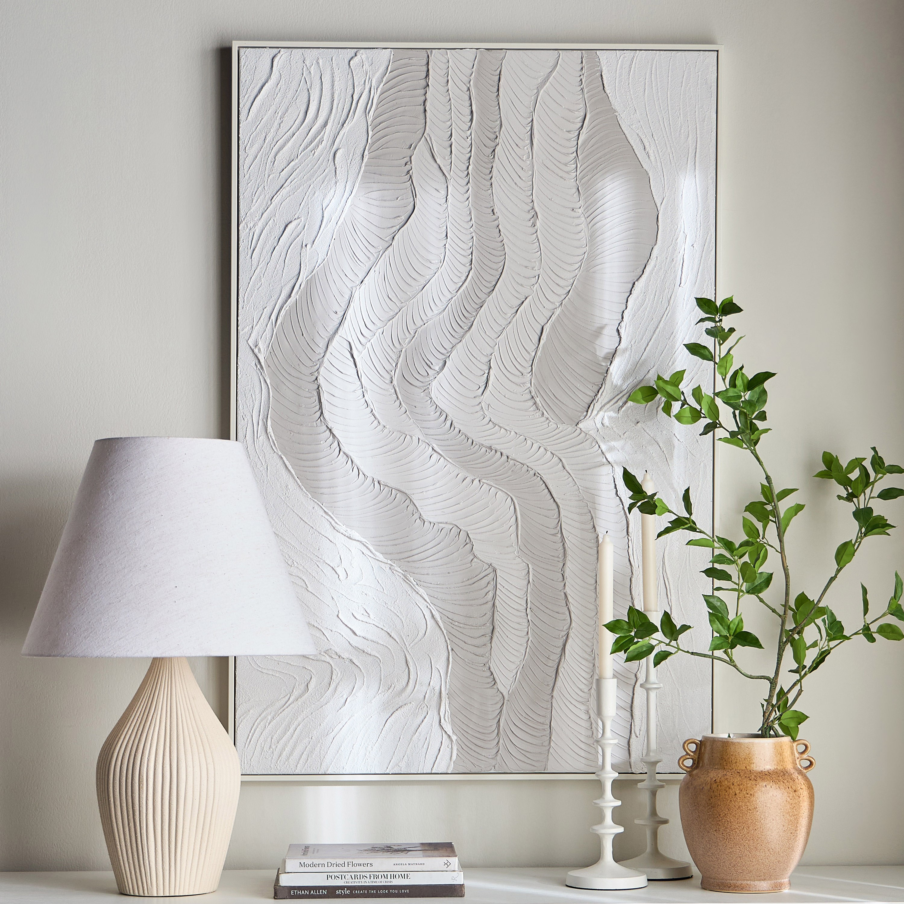 زينة حائط كانفاس مؤطرة مرسومة يدويًا - زيفوس - 120x80 سم-household-walldecorandmirrors-wallart-image-4