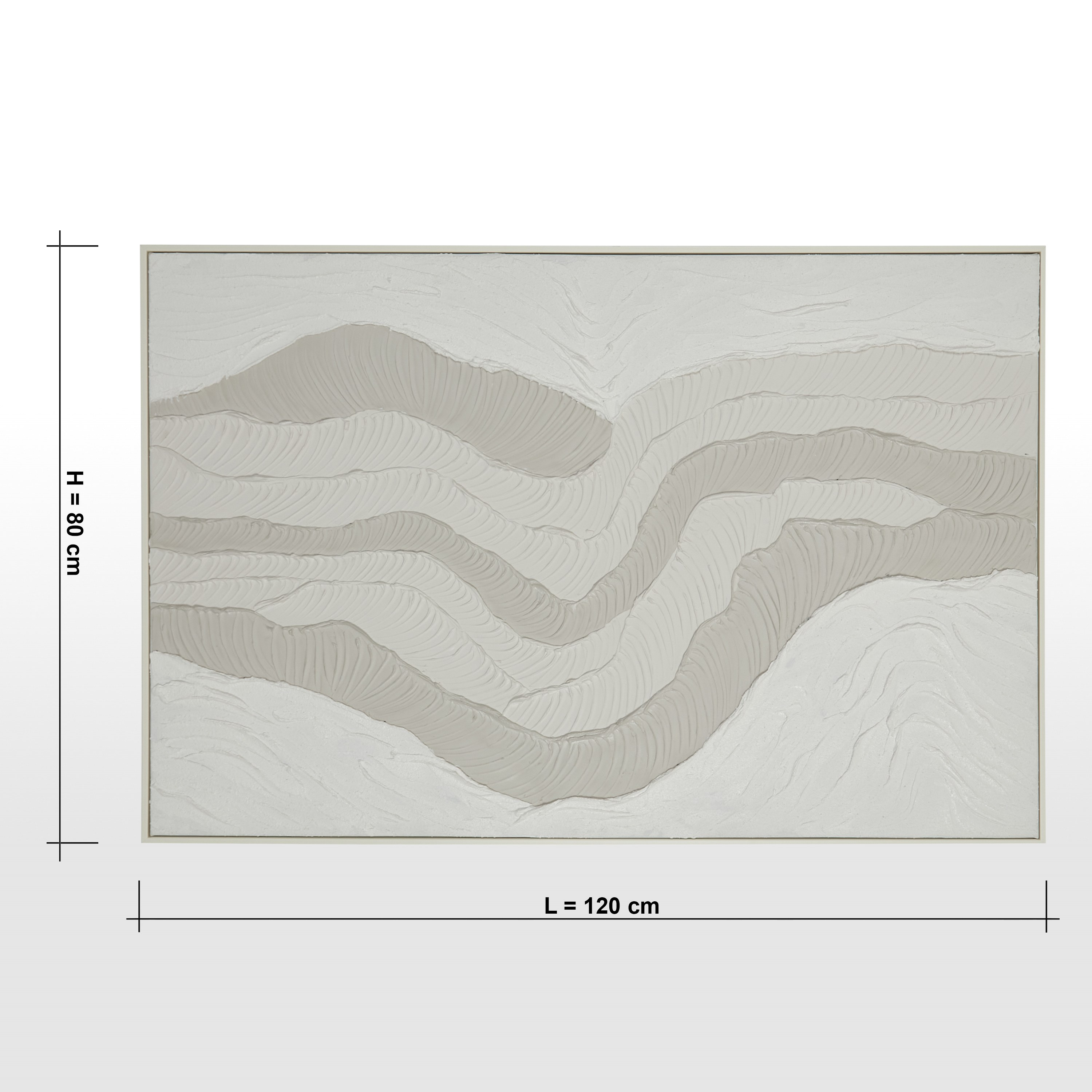 زينة حائط كانفاس مؤطرة مرسومة يدويًا - زيفوس - 120x80 سم-household-walldecorandmirrors-wallart-image-5