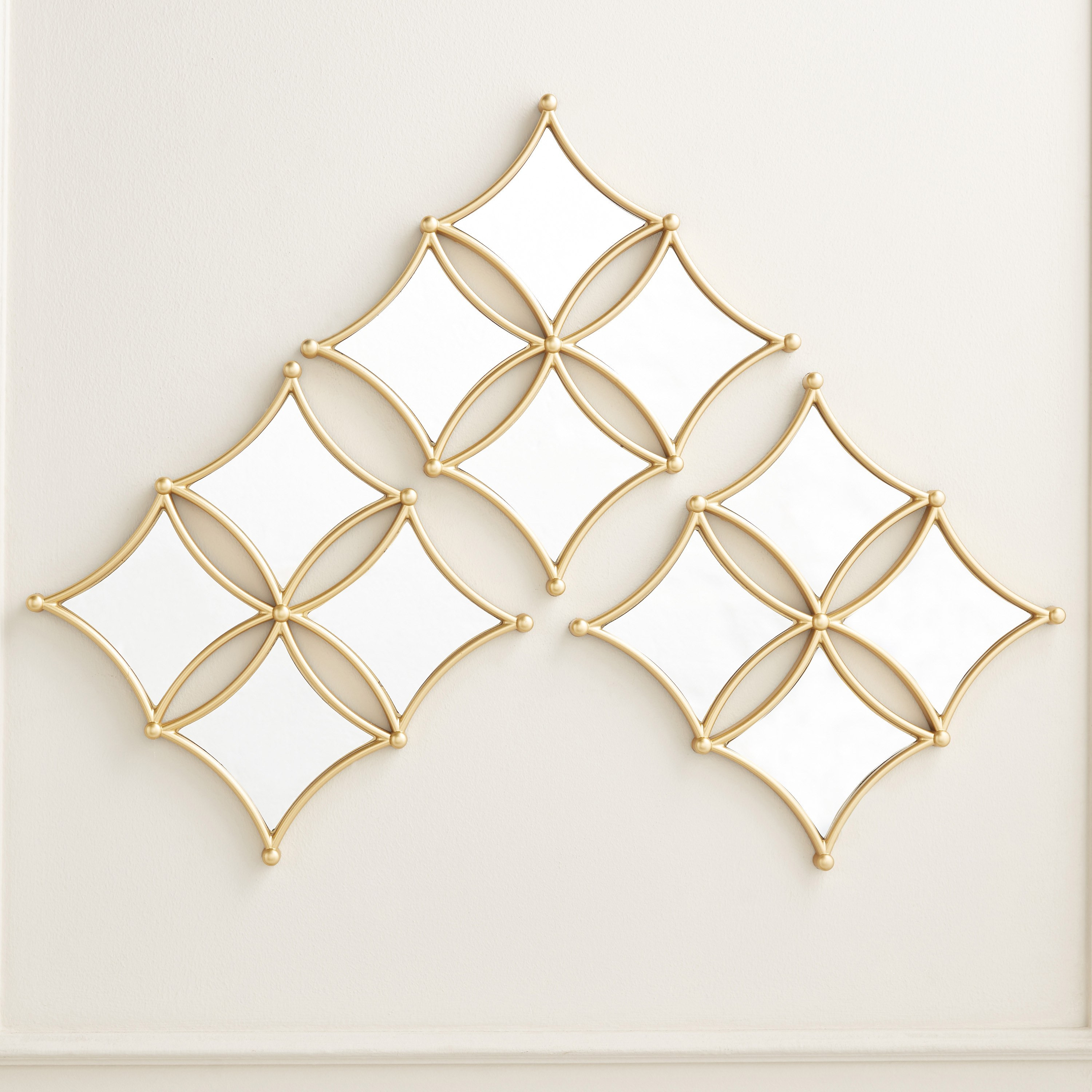 Oluina Mirrored Wall Accent - Set of 3-household-walldecorandmirrors-wallaccents-image-2