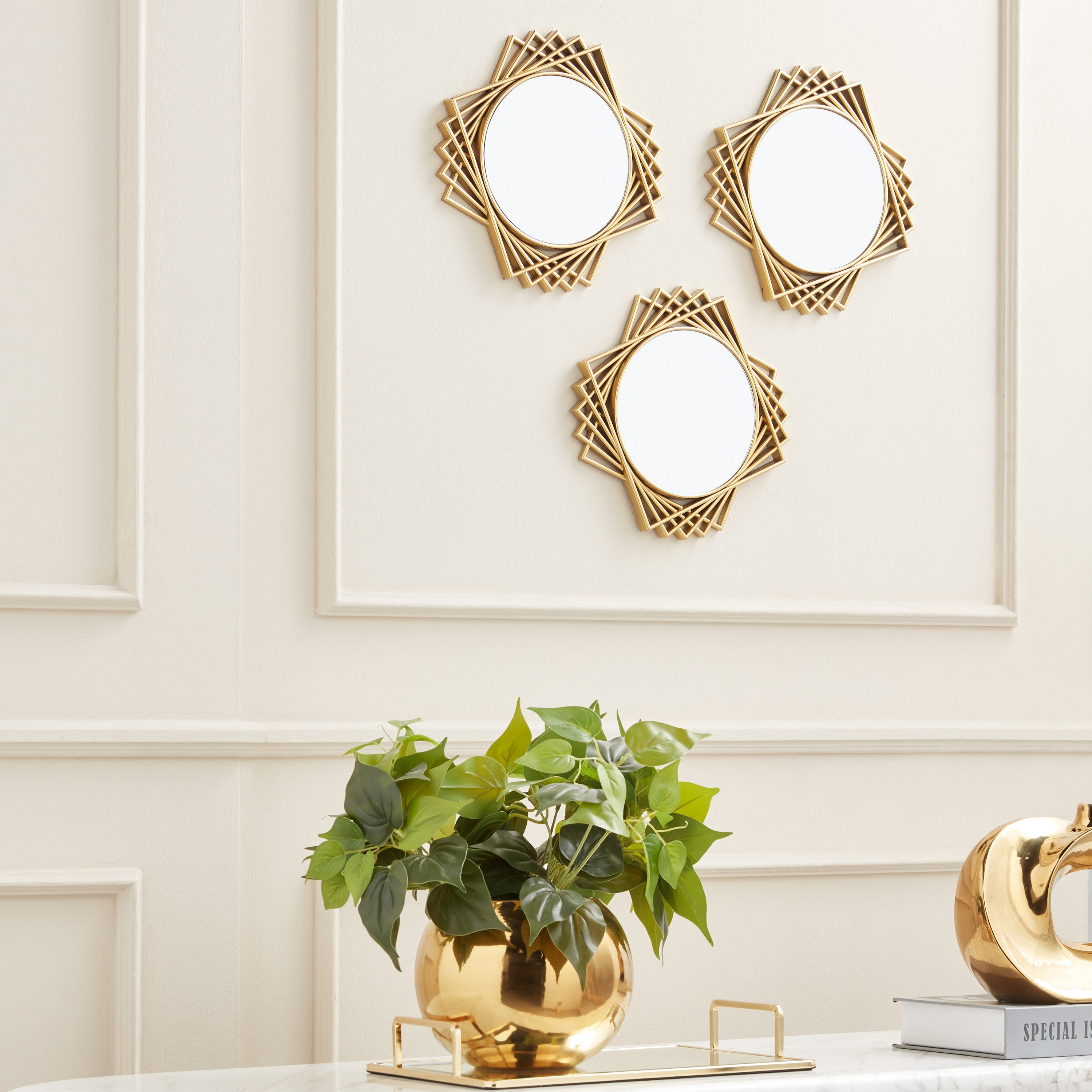 Xolani 3-Piece Mirrored Decorative Wall Accent Set - 25x25 cm-household-walldecorandmirrors-wallaccents-image-4