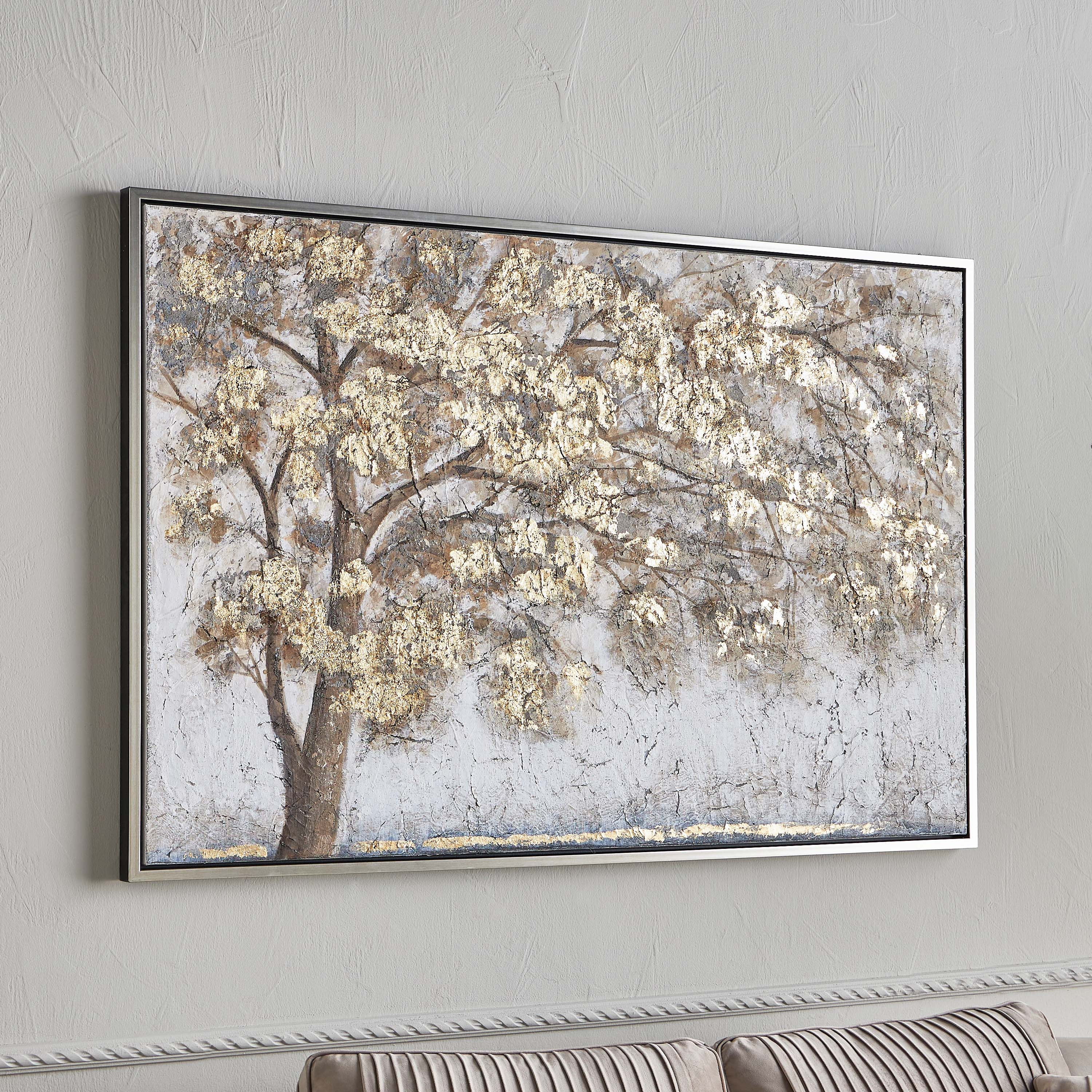 زينة حائط قماش مؤطرة ومرسومة يدويًا-household-walldecorandmirrors-wallart-image-2