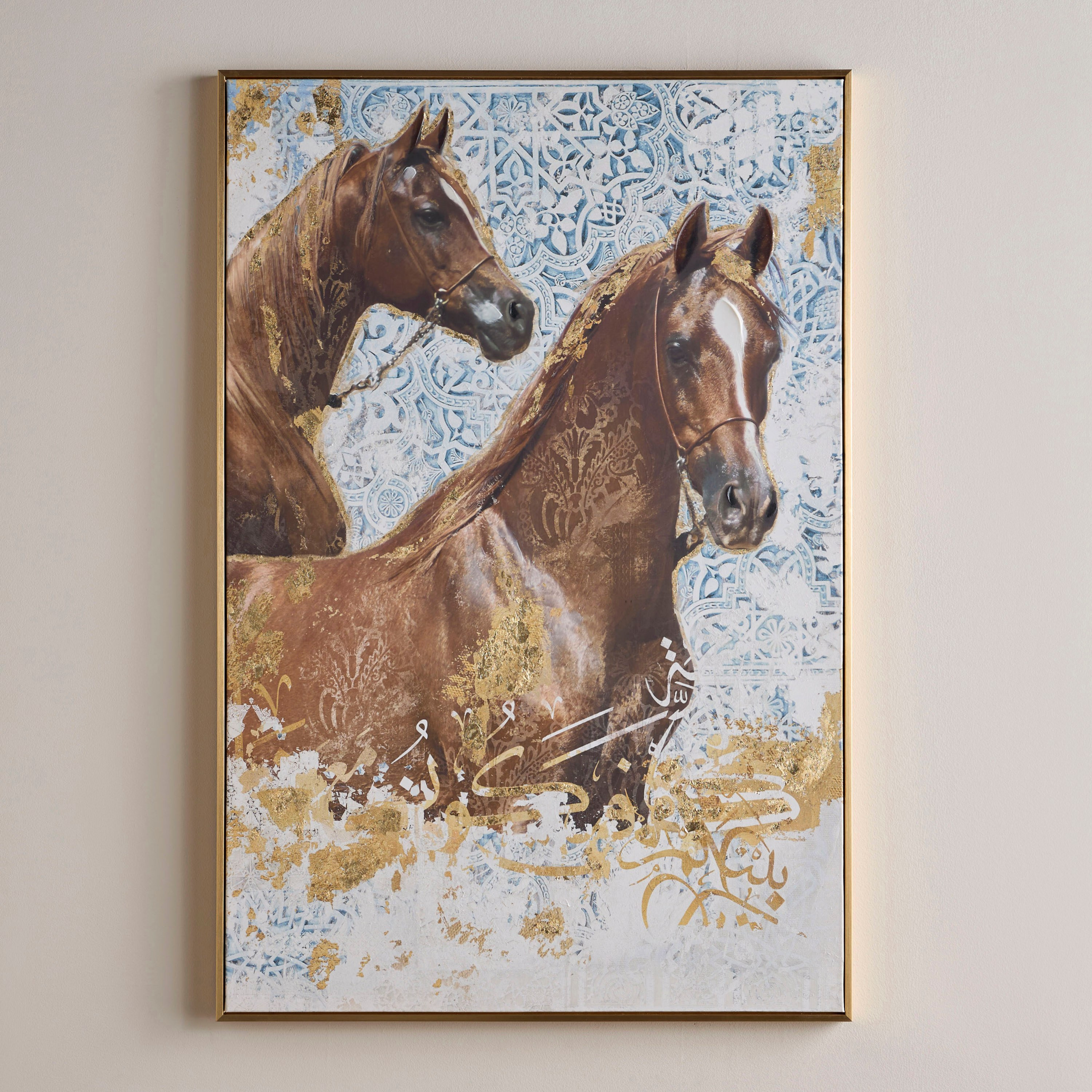 زينة حائط كانفاس مؤطرة بطبعات - 80x120 سم-household-walldecorandmirrors-wallart-image-1