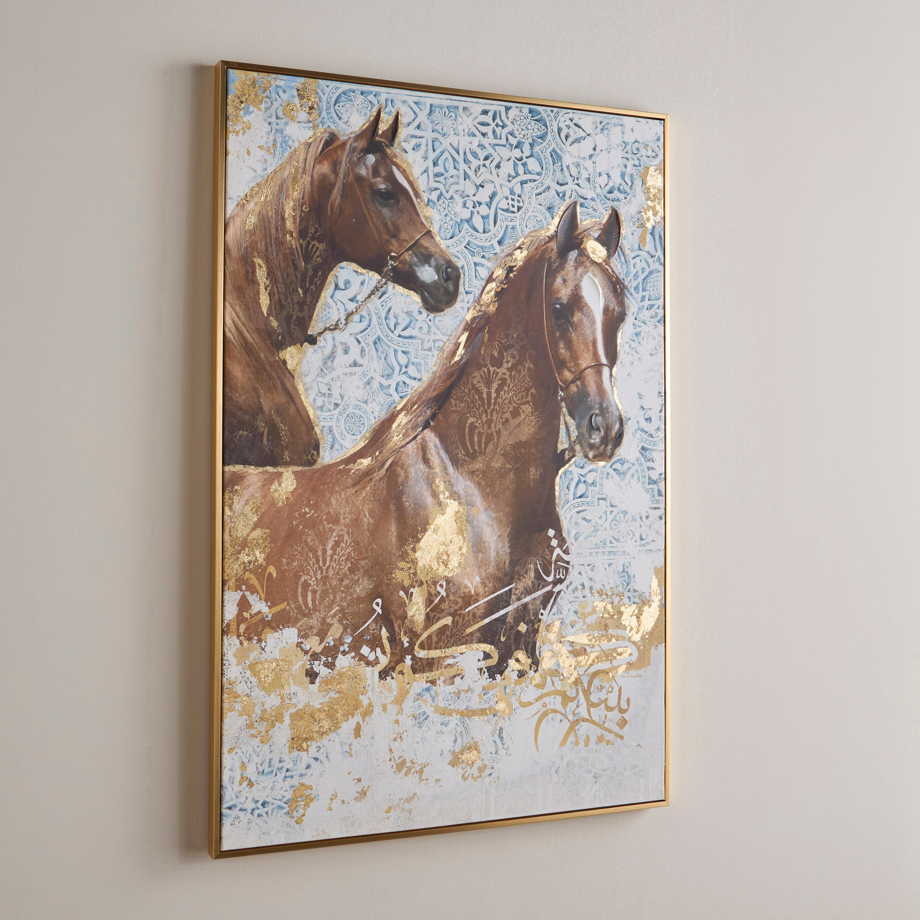 زينة حائط كانفاس مؤطرة بطبعات - 80x120 سم-household-walldecorandmirrors-wallart-image-2
