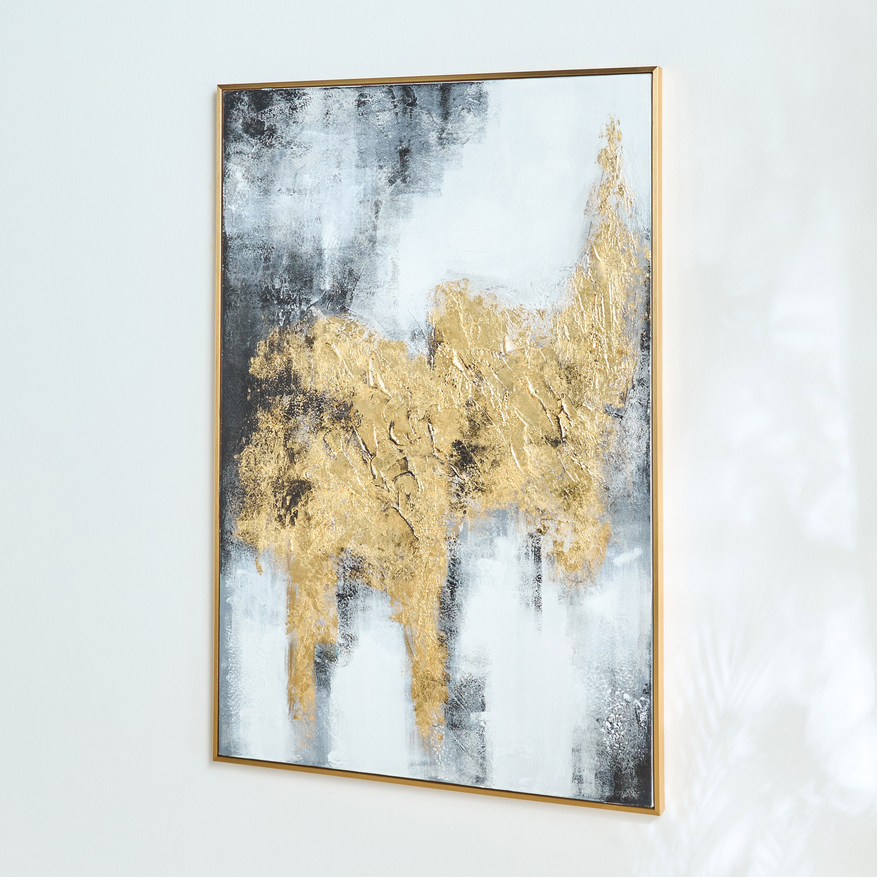 زينة حائط كانفاس مؤطرة مرسومة يدويًا - رانا - 80x120 سم-household-walldecorandmirrors-wallart-image-2