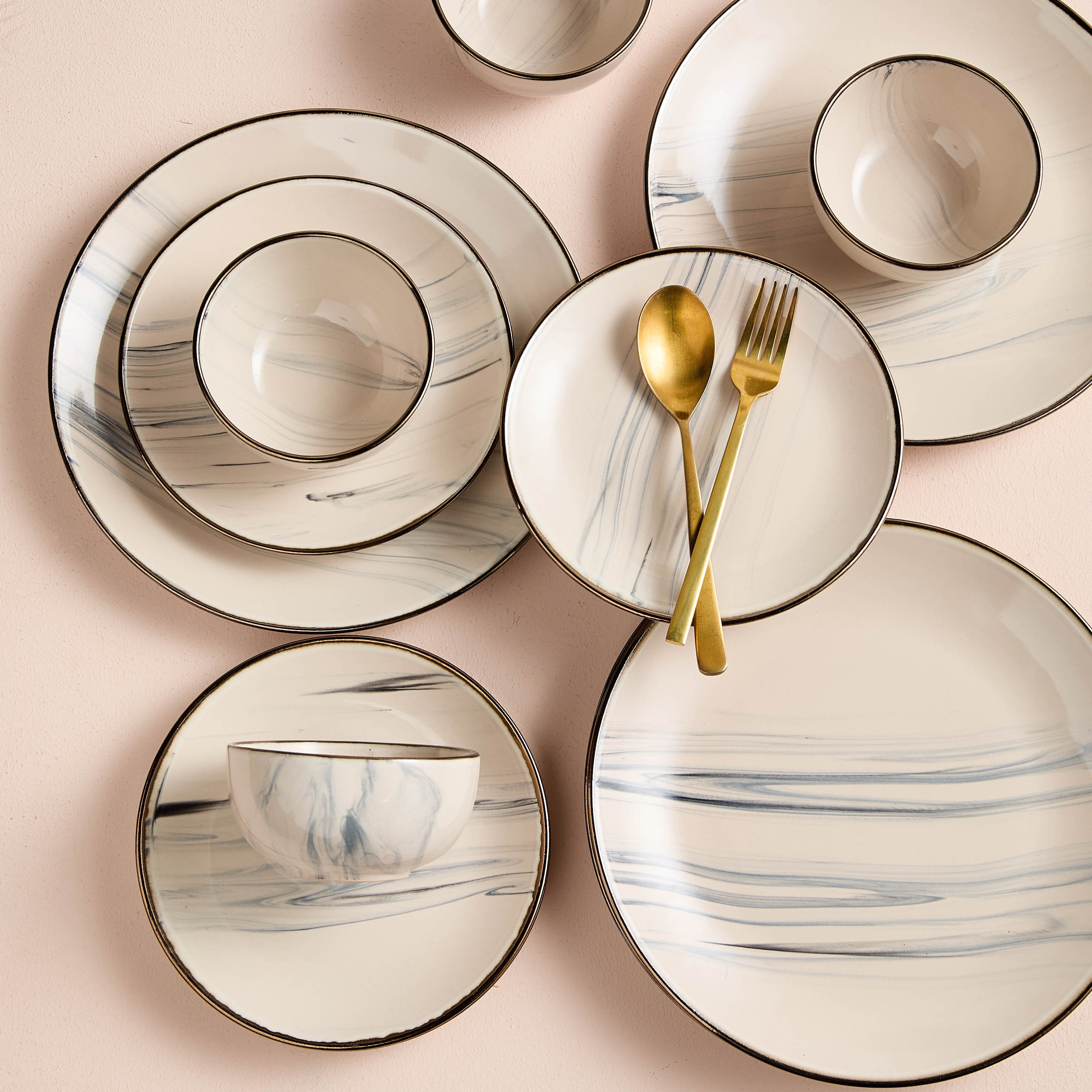 Haze 12-Piece Stoneware Dinner Set-household-dining-dinnerware-dinnersets-image-1