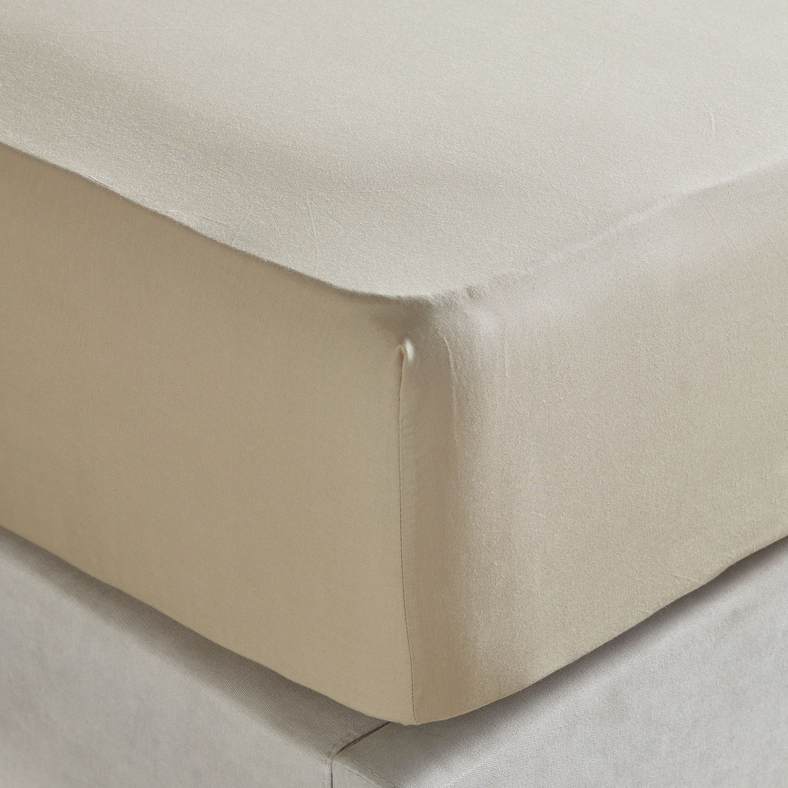 Essence Cotton Percale 144 Thread Count Super King Fitted Sheet - 200x205 cm-household-bedding-sheetsandpillowcases-fittedsheets-image-1