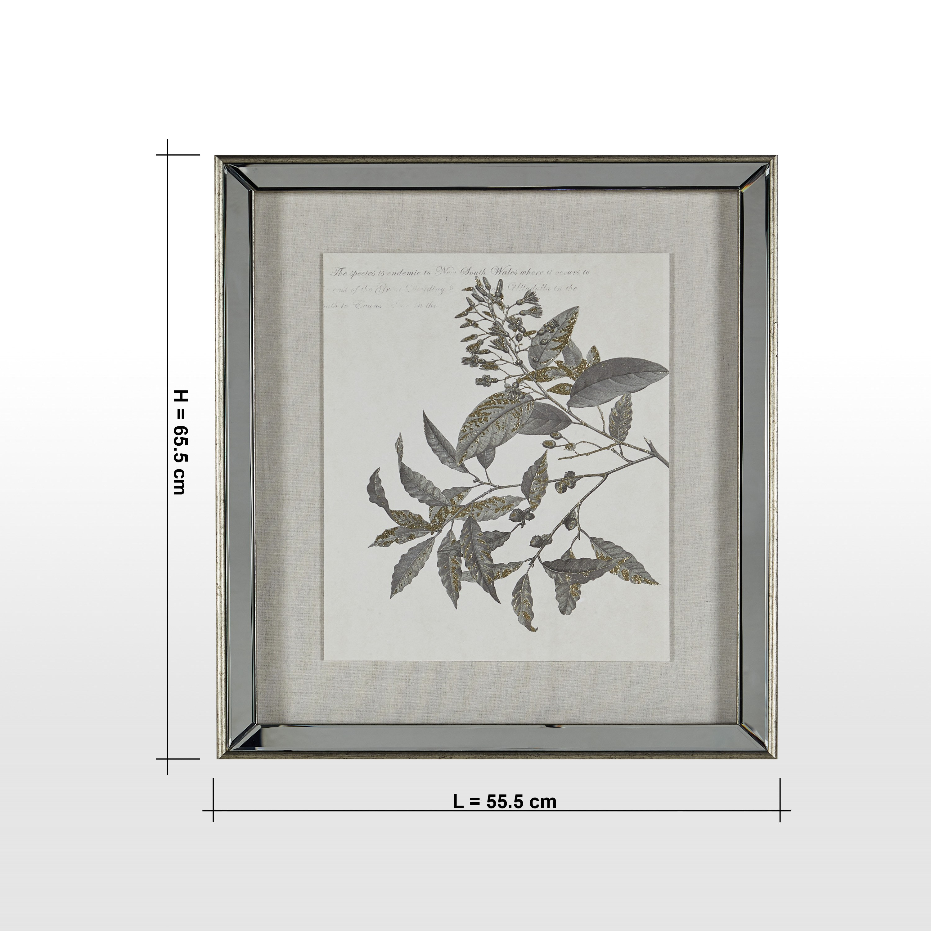 Bogdana Framed Glass Wall Art - 66x56 cm-household-walldecorandmirrors-wallart-image-5