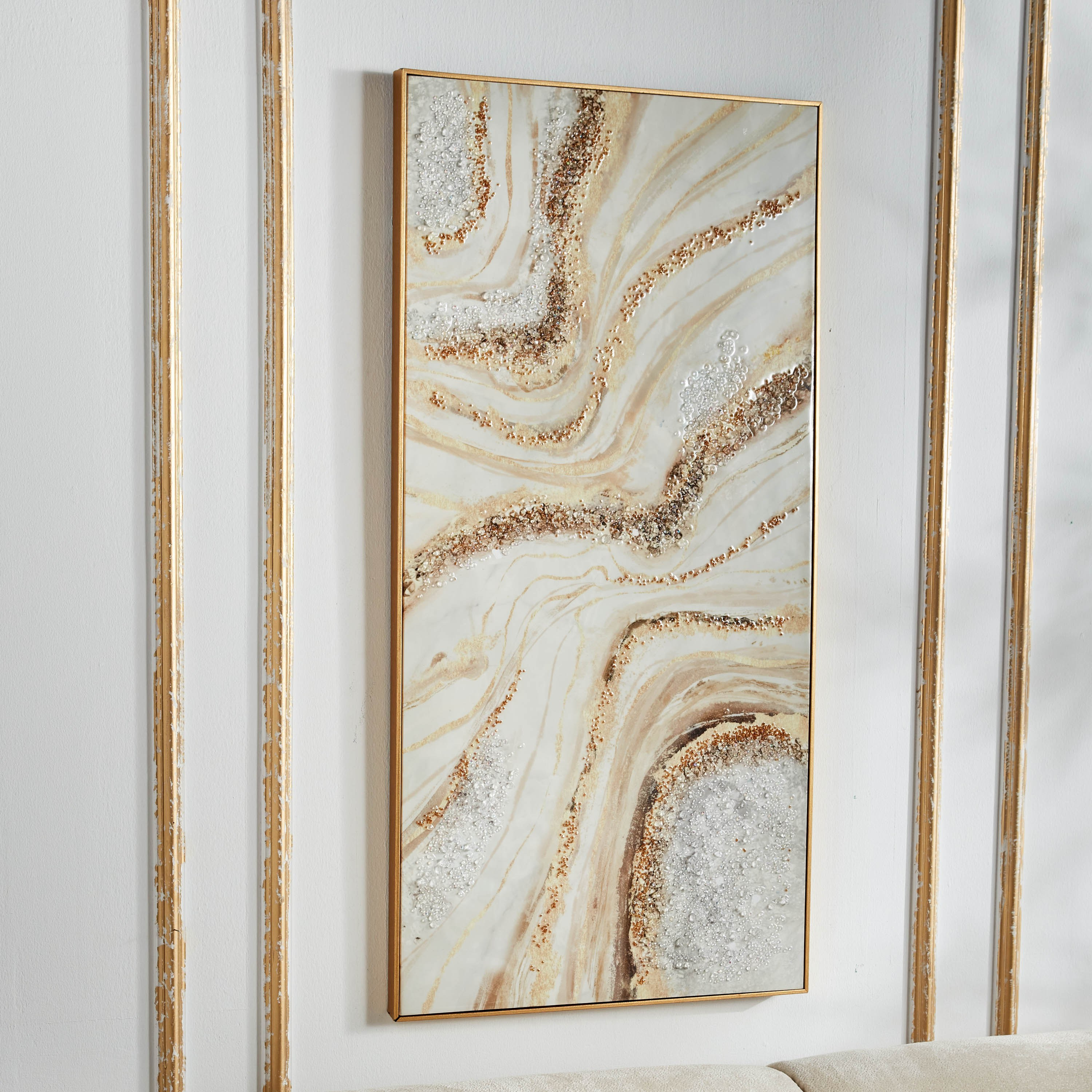 Eleni Jewelled Framed Wall Art - 60x120 cm-household-walldecorandmirrors-wallart-image-2