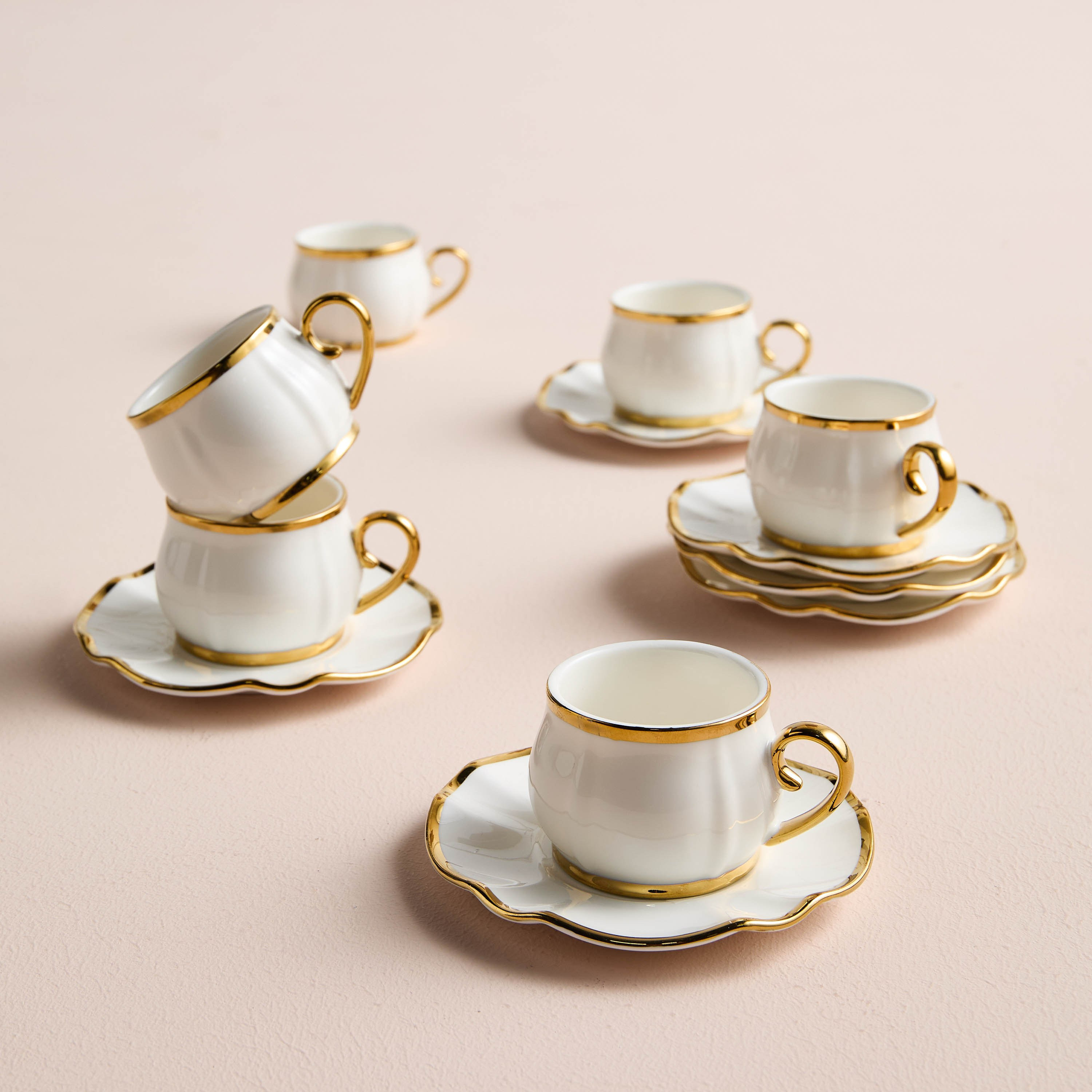 Sama 12-Piece Porcelain Espresso Set - 90 ml, Serves 6-household-dining-teaandcoffee-teaandcoffeesets-image-1