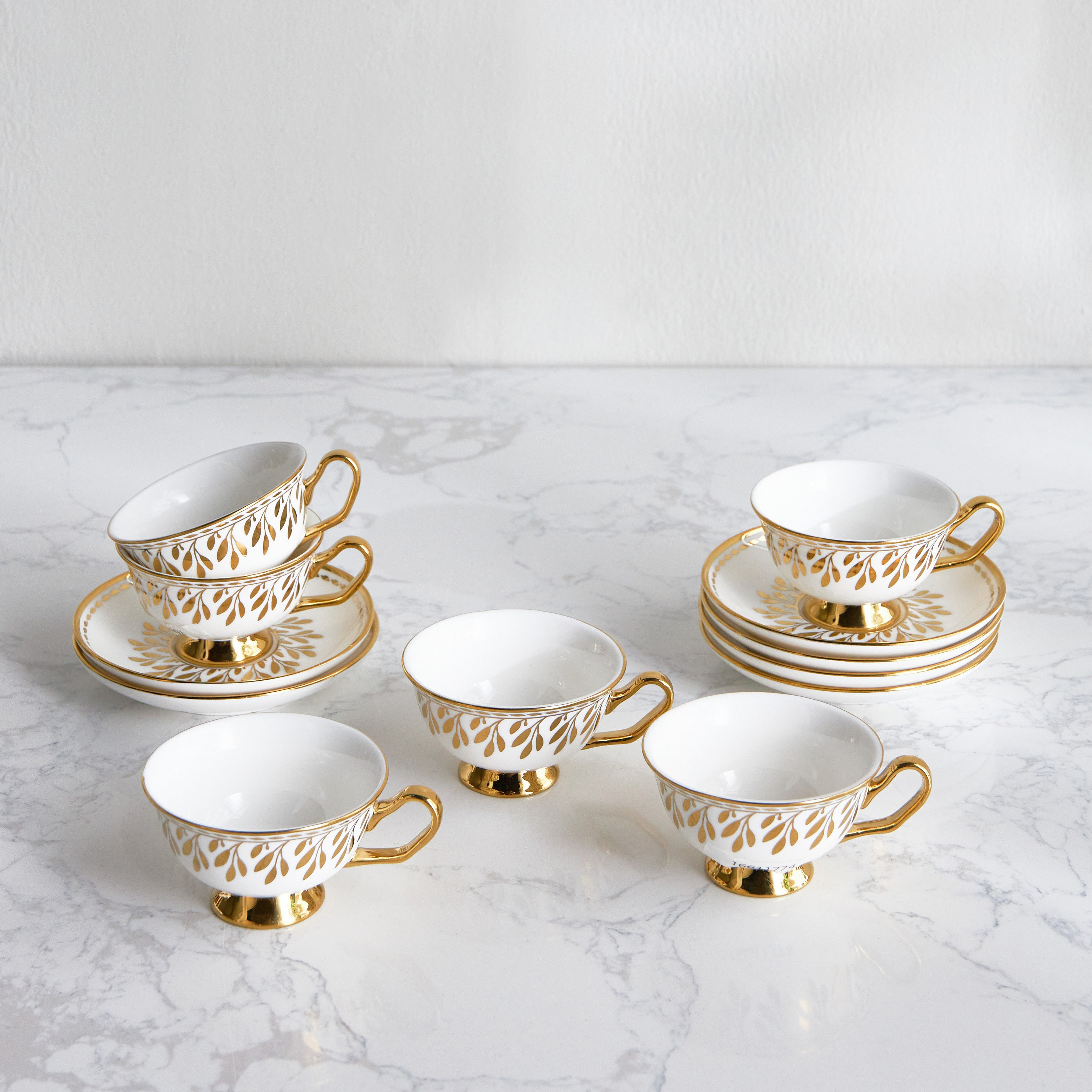 Faris 12-Piece Porcelain Espresso Set - 90 ml, Serves 6-household-dining-teaandcoffee-teaandcoffeesets-image-1