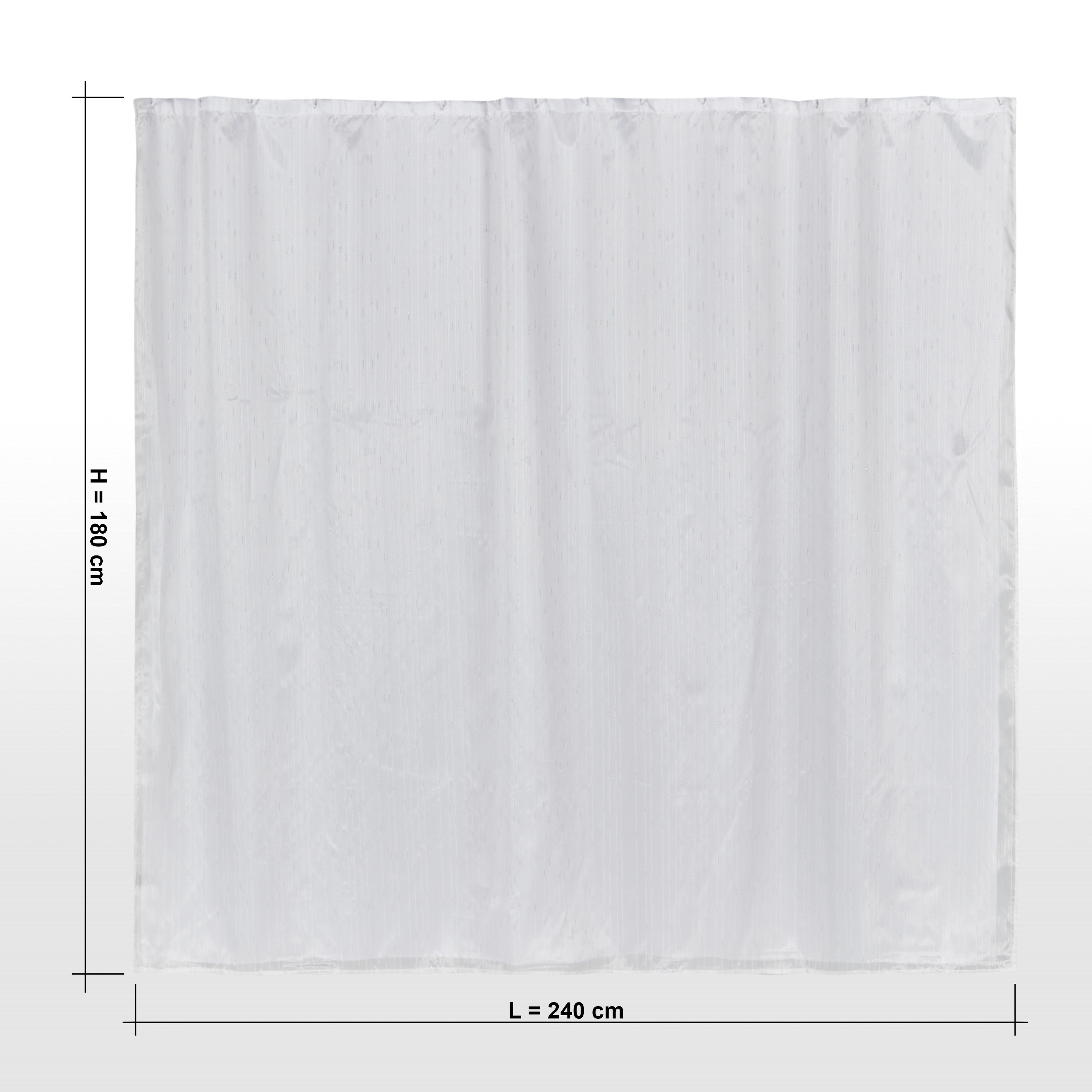 Glitz Shower Curtain - 240x180 cm-household-bathandlaundry-shower-showercurtainandliners-image-5