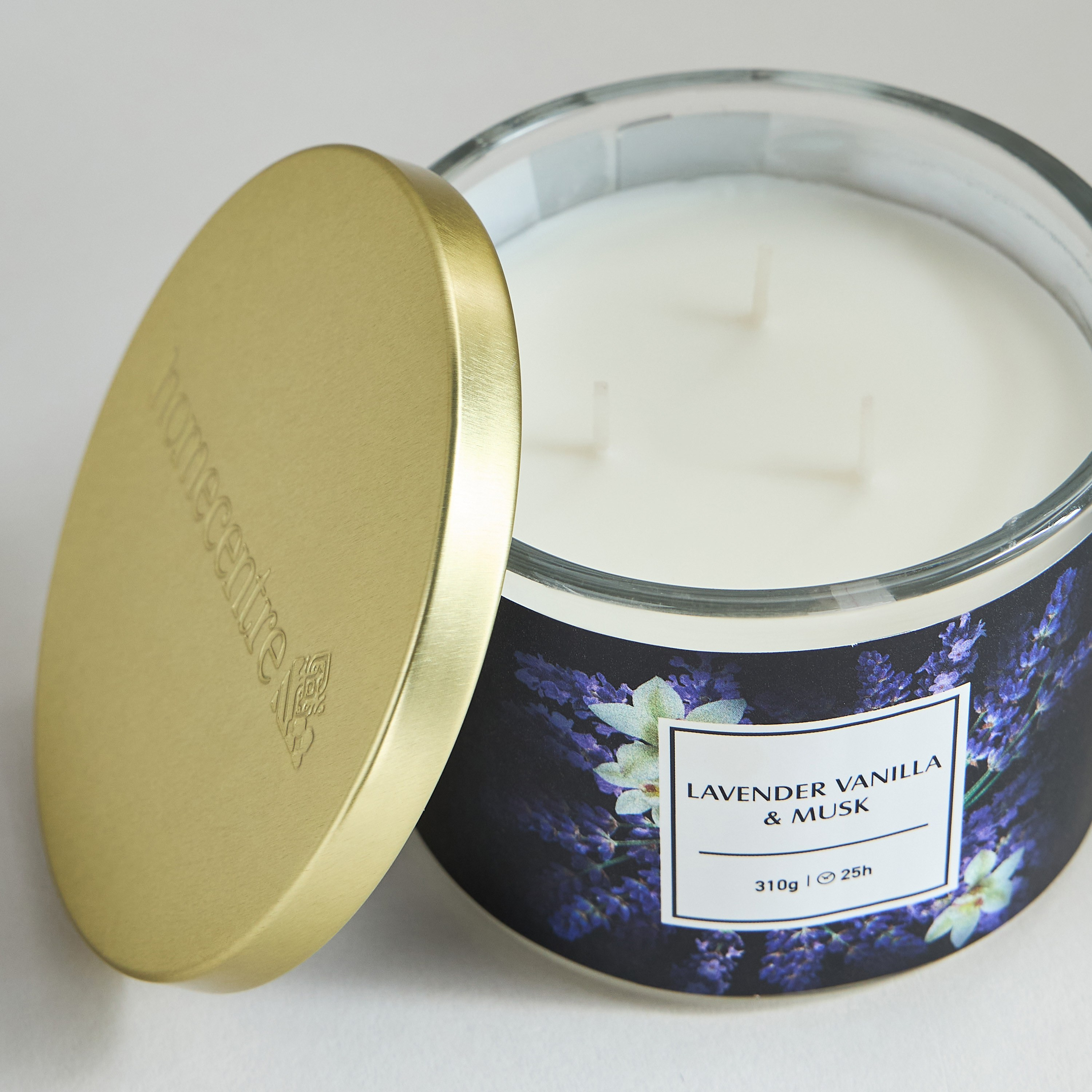 Ambience Midnight Garden Lavender Vanilla and Musk Scented Jar Candle - 25 h-household-homefragrance-candles-image-2