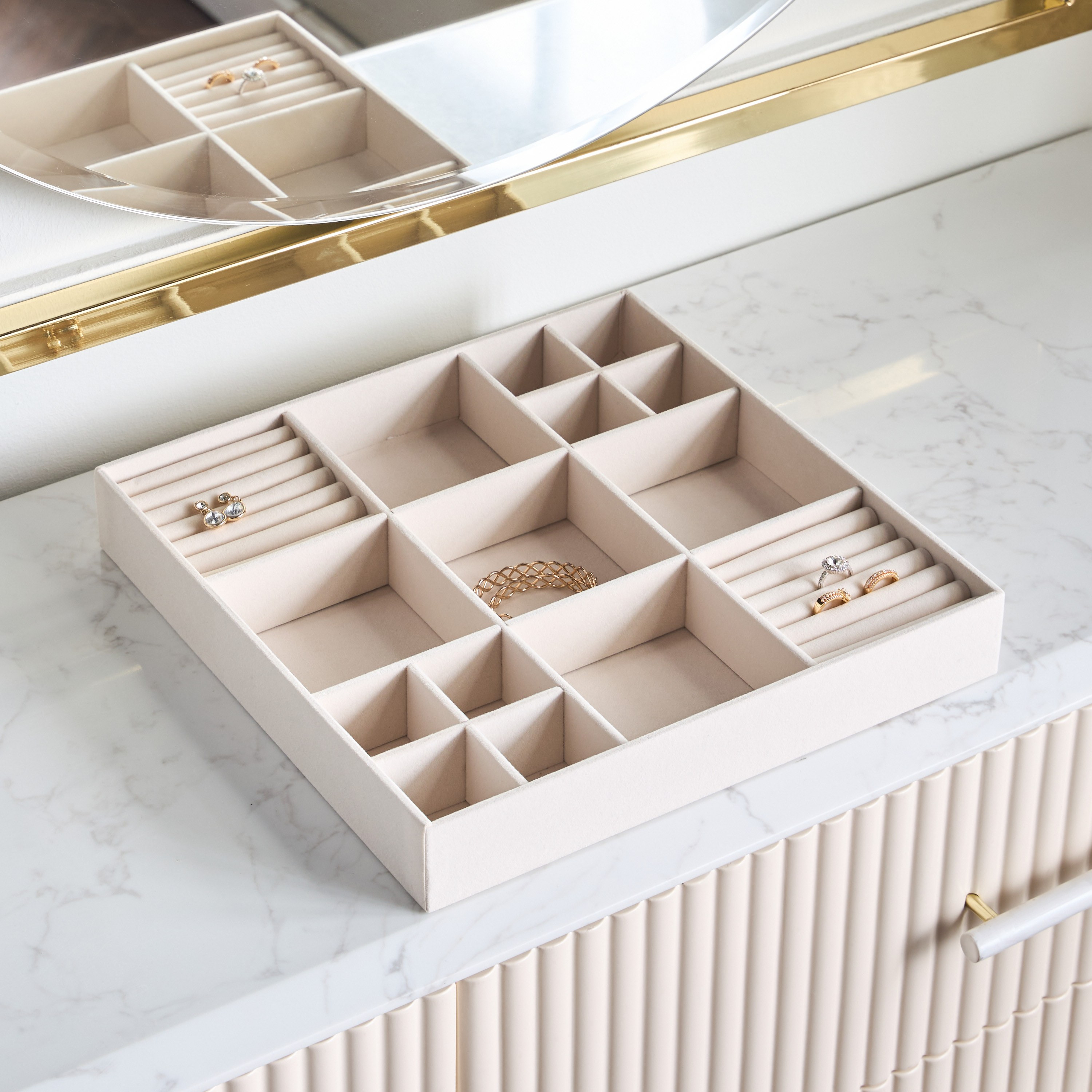 صينية مجوهرات 15 قسم - فلوسكي-household-storage-jewelleryorganizing-jewellerytrays-image-1