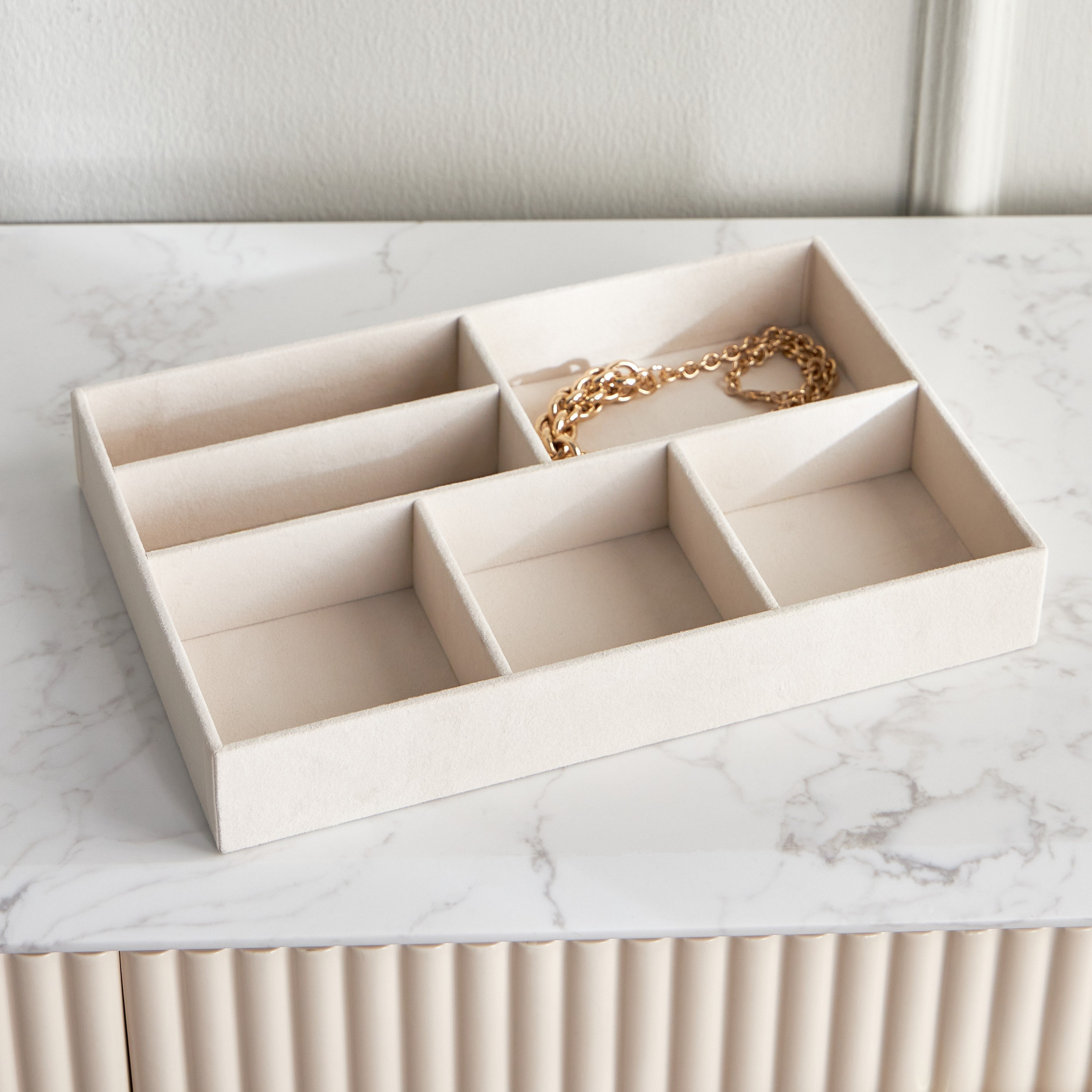 صينية مجوهرات 6 أقسام - فلوسكي-household-storage-jewelleryorganizing-jewellerytrays-image-1