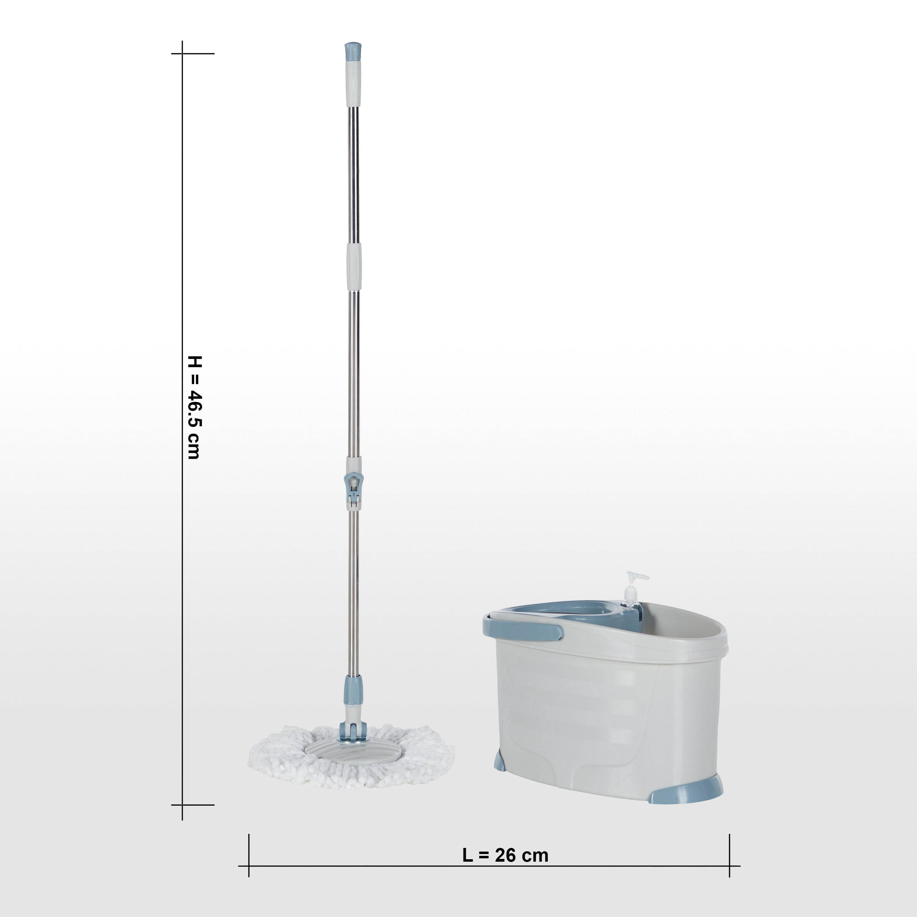 Quiki-Kleen Mop Bucket with 2 Mop Heads-household-bathandlaundry-cleaning-broomsmopsanddusters-image-8
