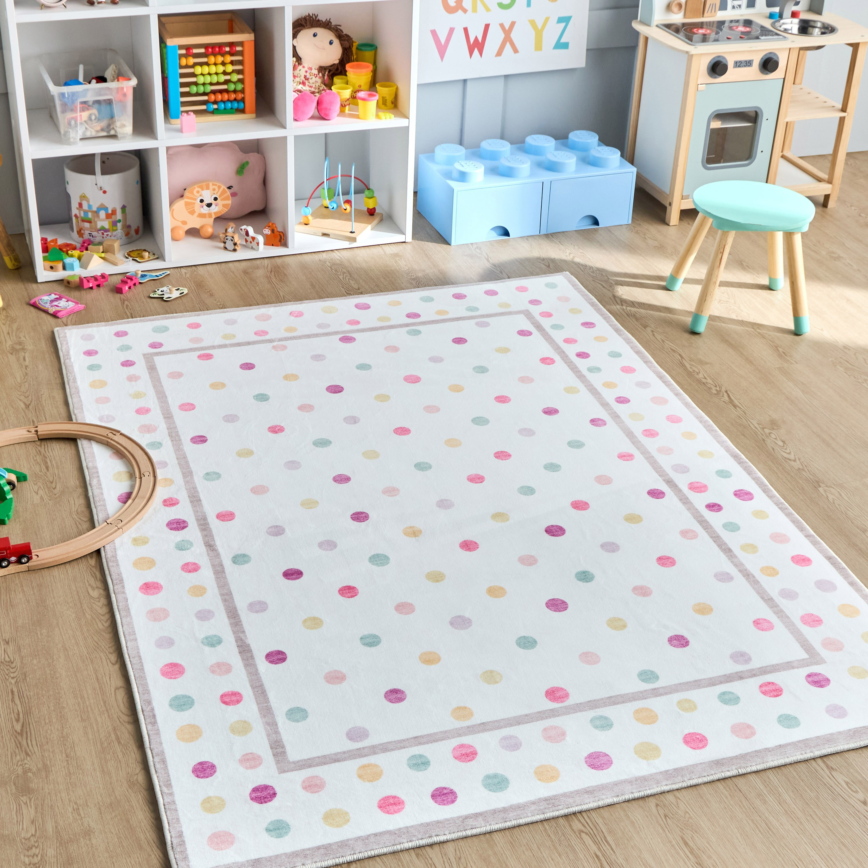 سجادة منقطة ملونة - 120x160 سم-babyandkids-rugsandcarpets-rugs-image-5