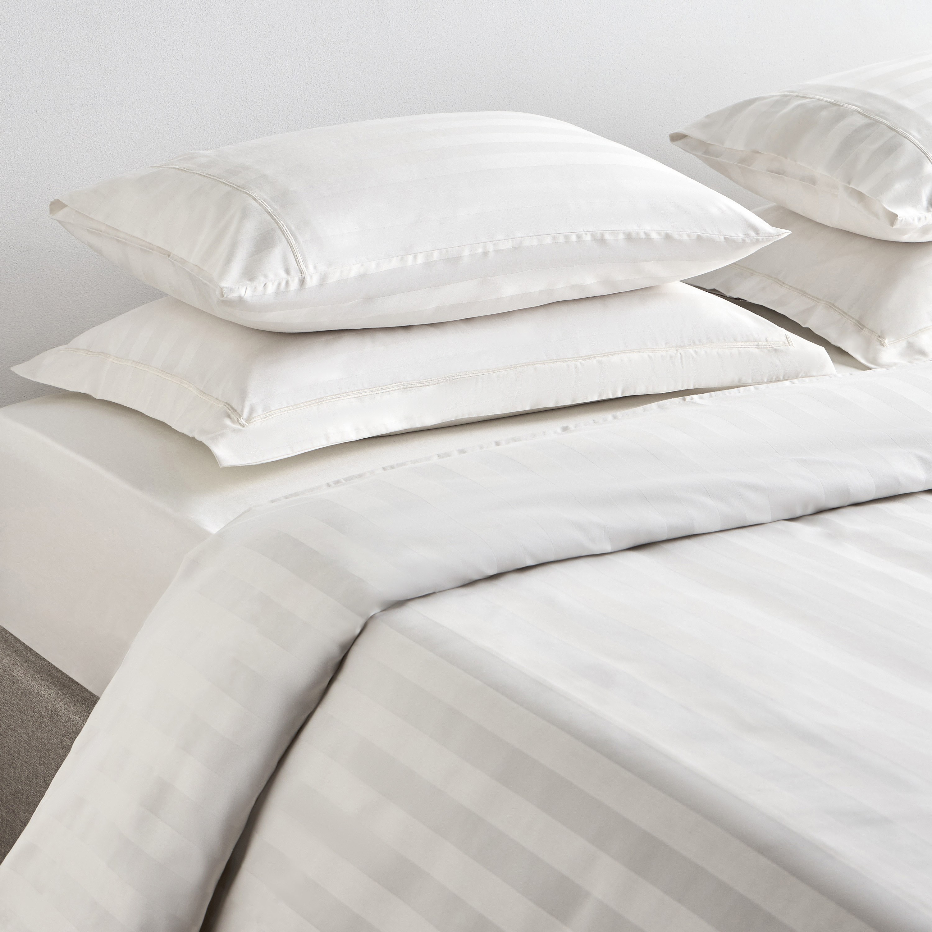 Satin Stripe Pima Cotton Sateen 525 Thread Count 3-Piece King Duvet Cover Set - 220x230 cm-household-bedding-duvetandcovers-duvetcovers-image-6
