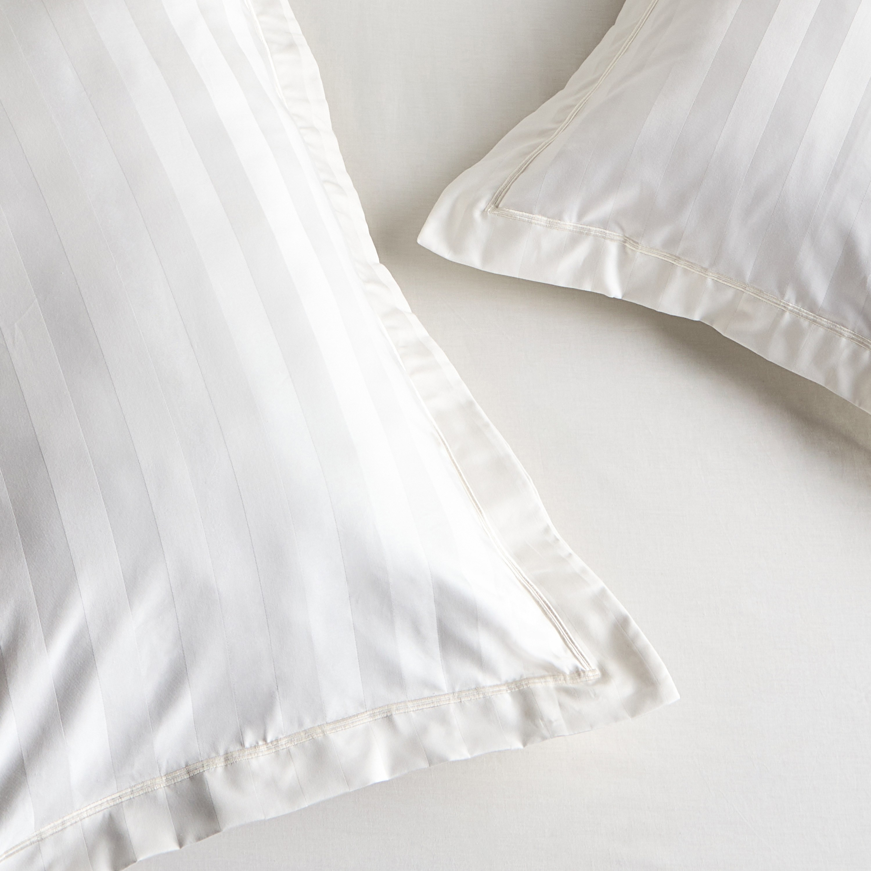 Satin Stripe Pima Cotton Sateen 525 Thread Count 2-Piece Standard Pillowcase Set - 50x75 cm-household-bedding-sheetsandpillowcases-pillowcases-image-2