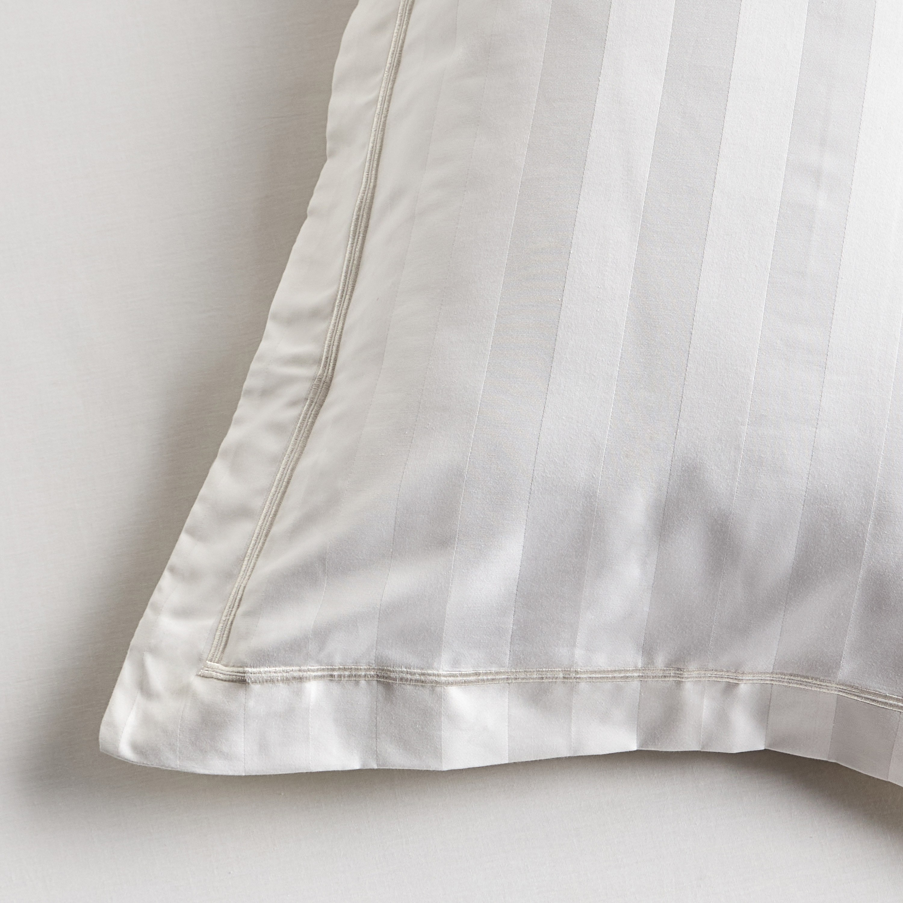 Satin Stripe Pima Cotton Sateen 525 Thread Count 2-Piece Standard Pillowcase Set - 50x75 cm-household-bedding-sheetsandpillowcases-pillowcases-image-3