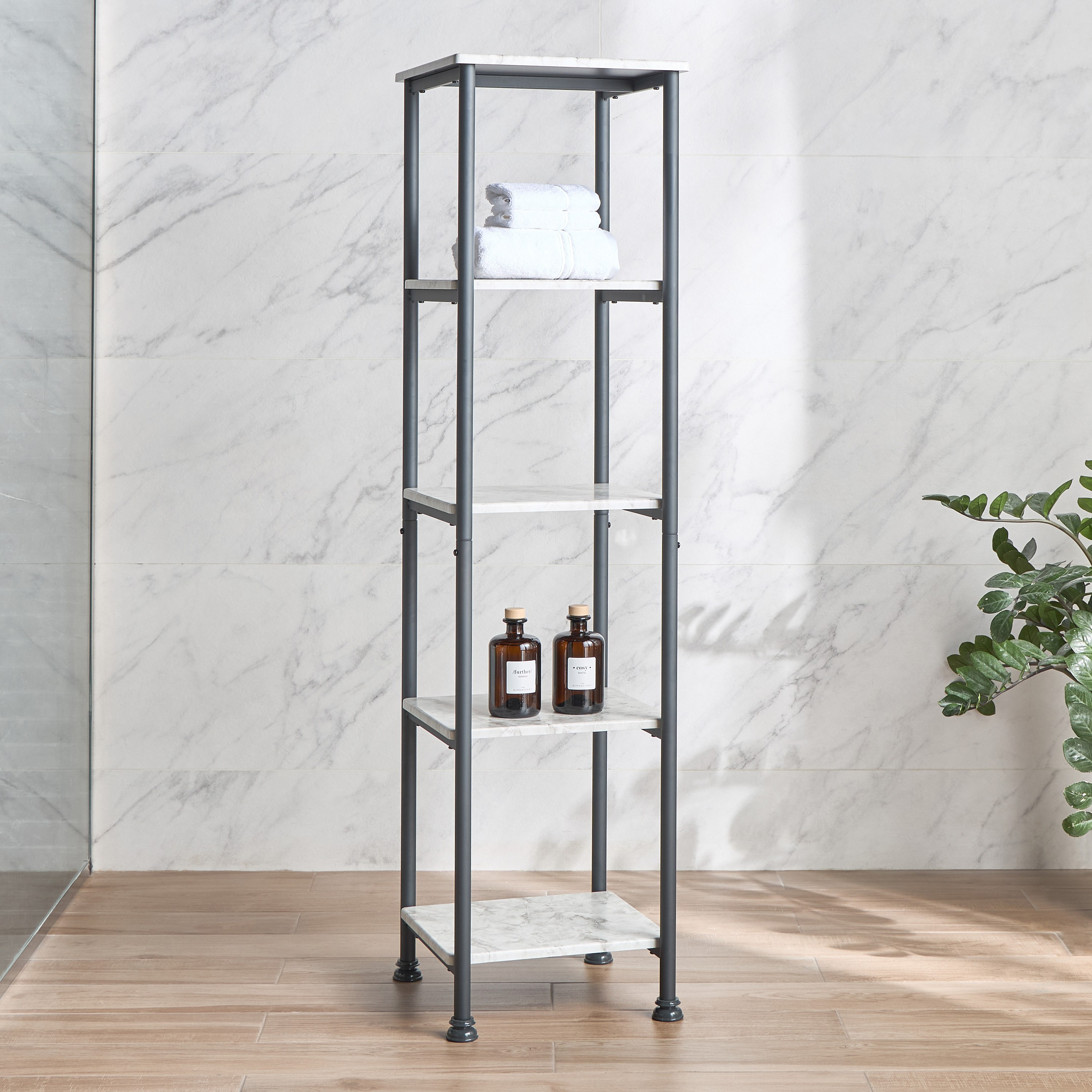Marbella 5-Tier Storage Shelf-household-bathandlaundry-bathroomorganizing-bathroomracksandtrolleys-image-1