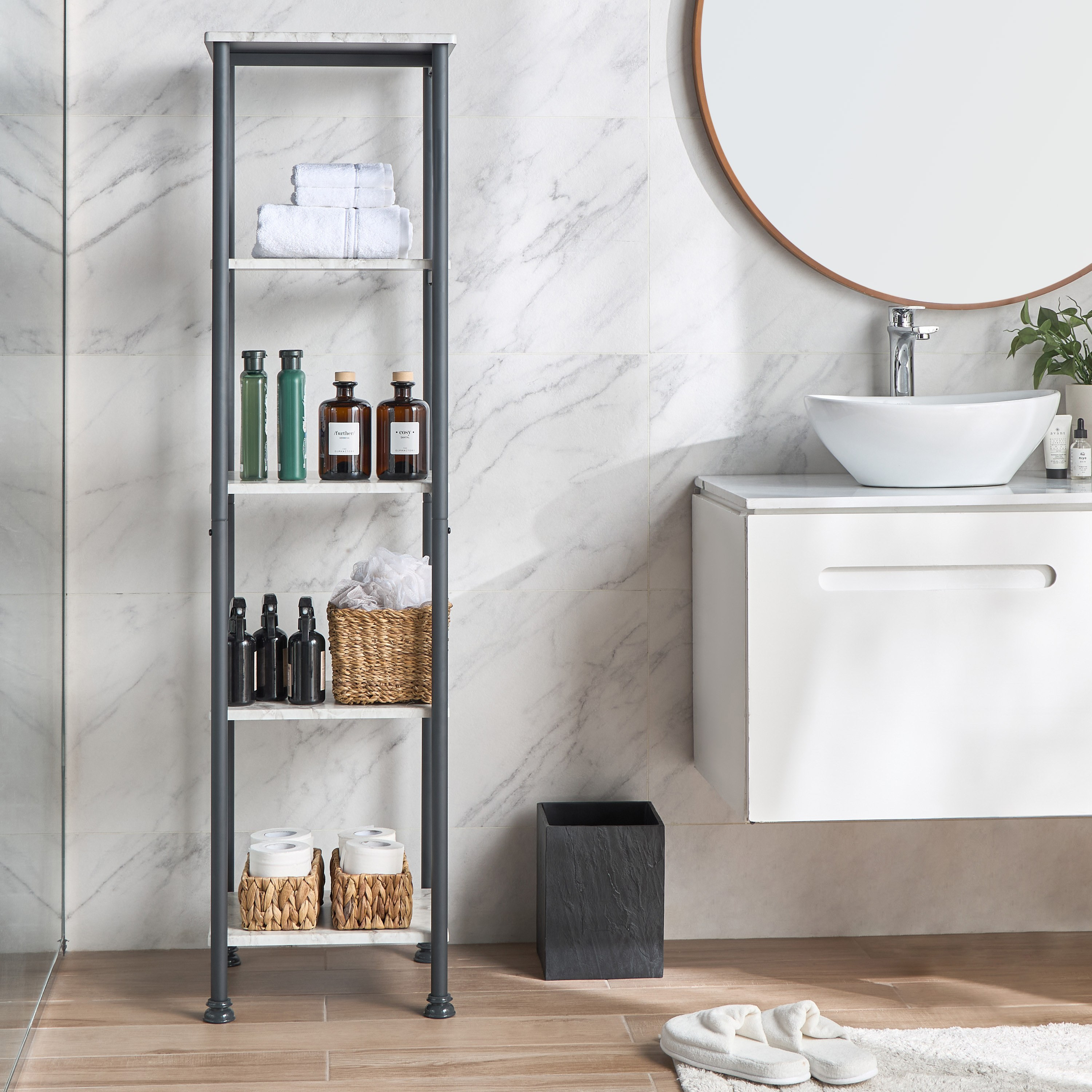 Marbella 5-Tier Storage Shelf-household-bathandlaundry-bathroomorganizing-bathroomracksandtrolleys-image-5