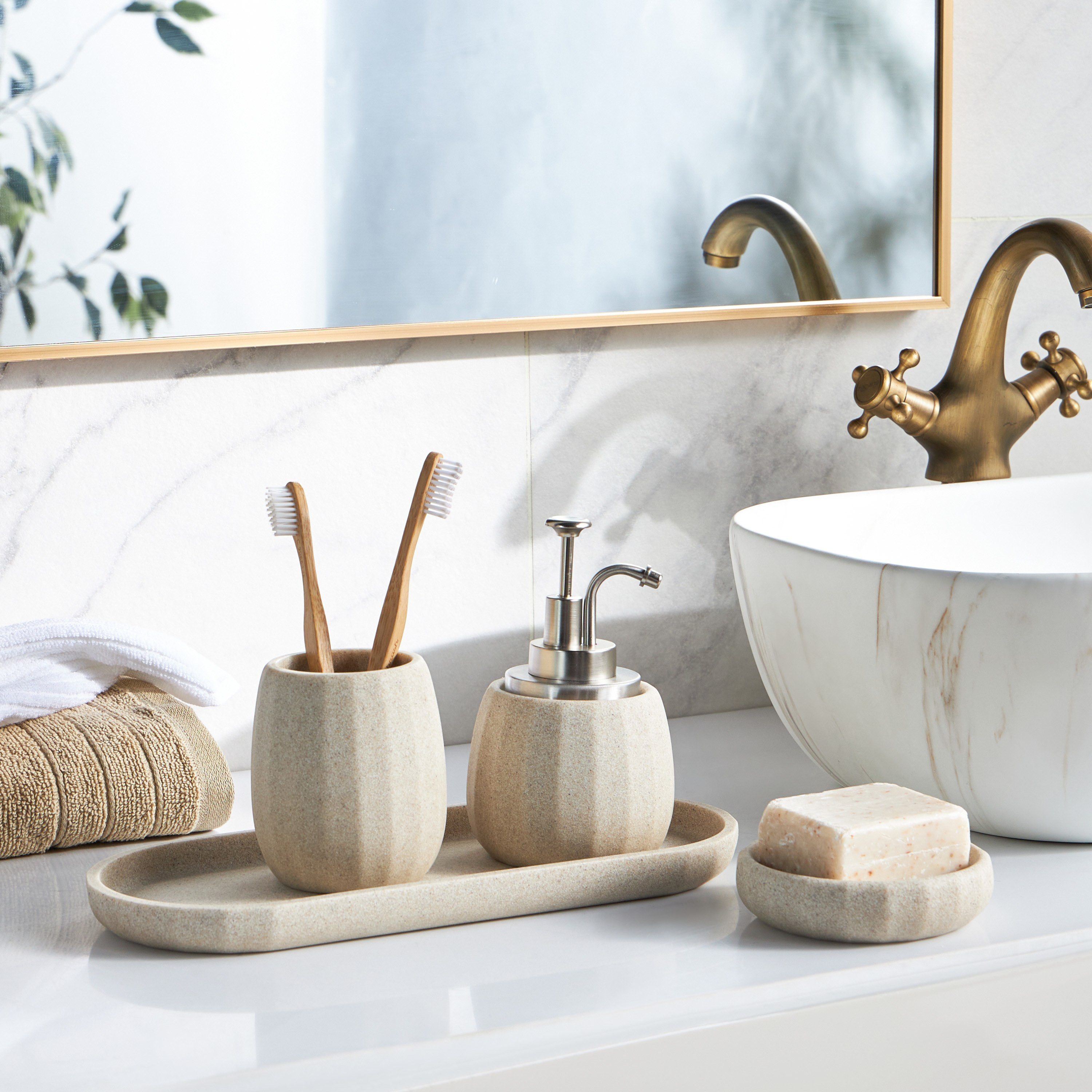 طقم اكسسوارات حمام 4 قطع - فيمبا-household-bathandlaundry-bathaccessories-bathaccessorysets-image-3