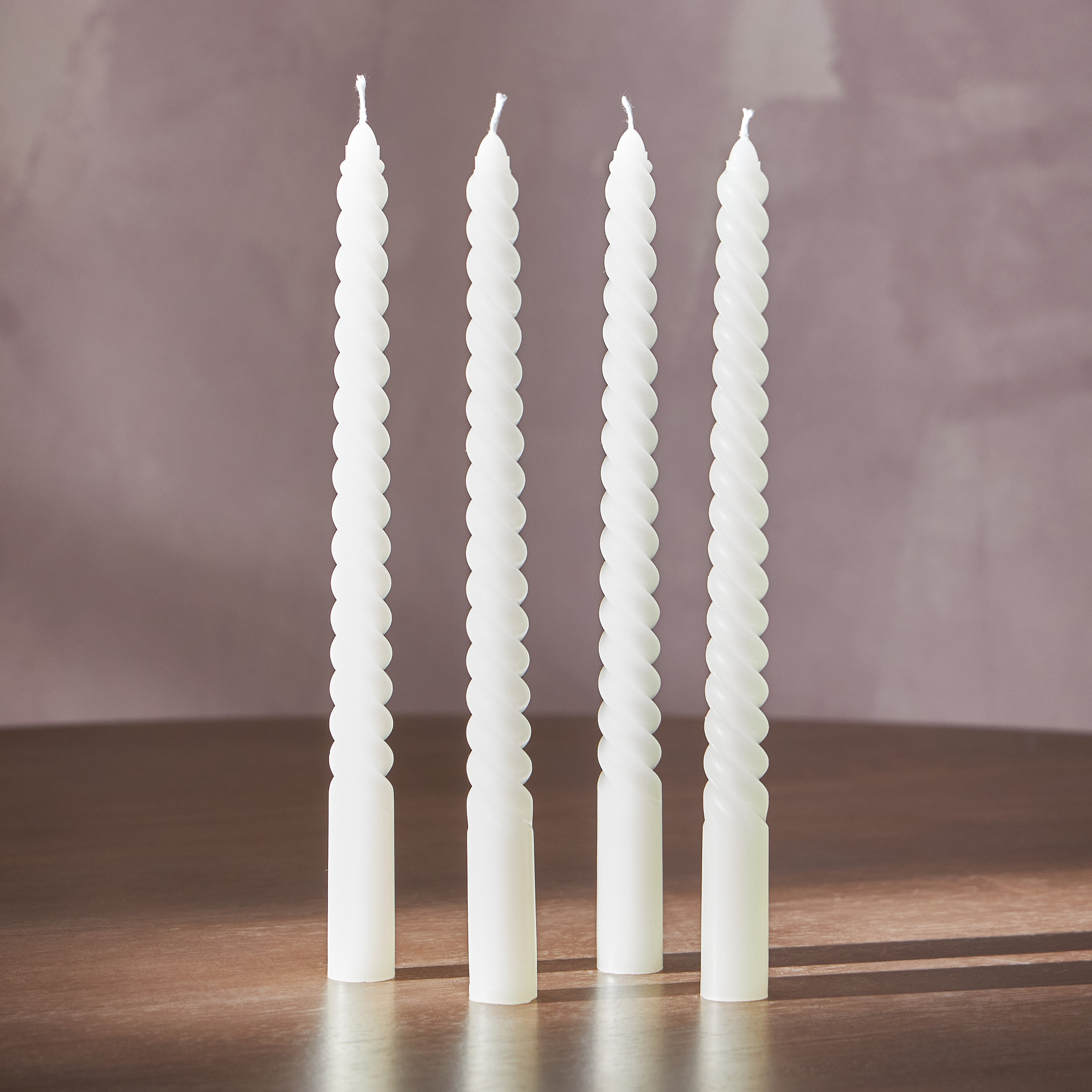 Essentials 4-Piece Unscented Taper Candle Set - 6 h-household-homefragrance-candles-image-2