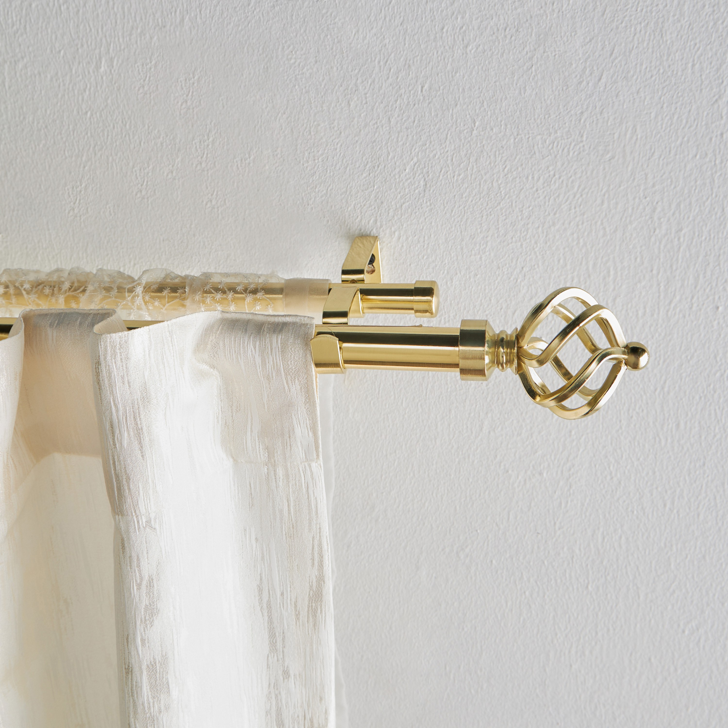 سكة ستارة مزدوجة قابلة للتمدّد - 160-300 سم-household-windows-curtainrodsandaccessories-curtainrods-image-2
