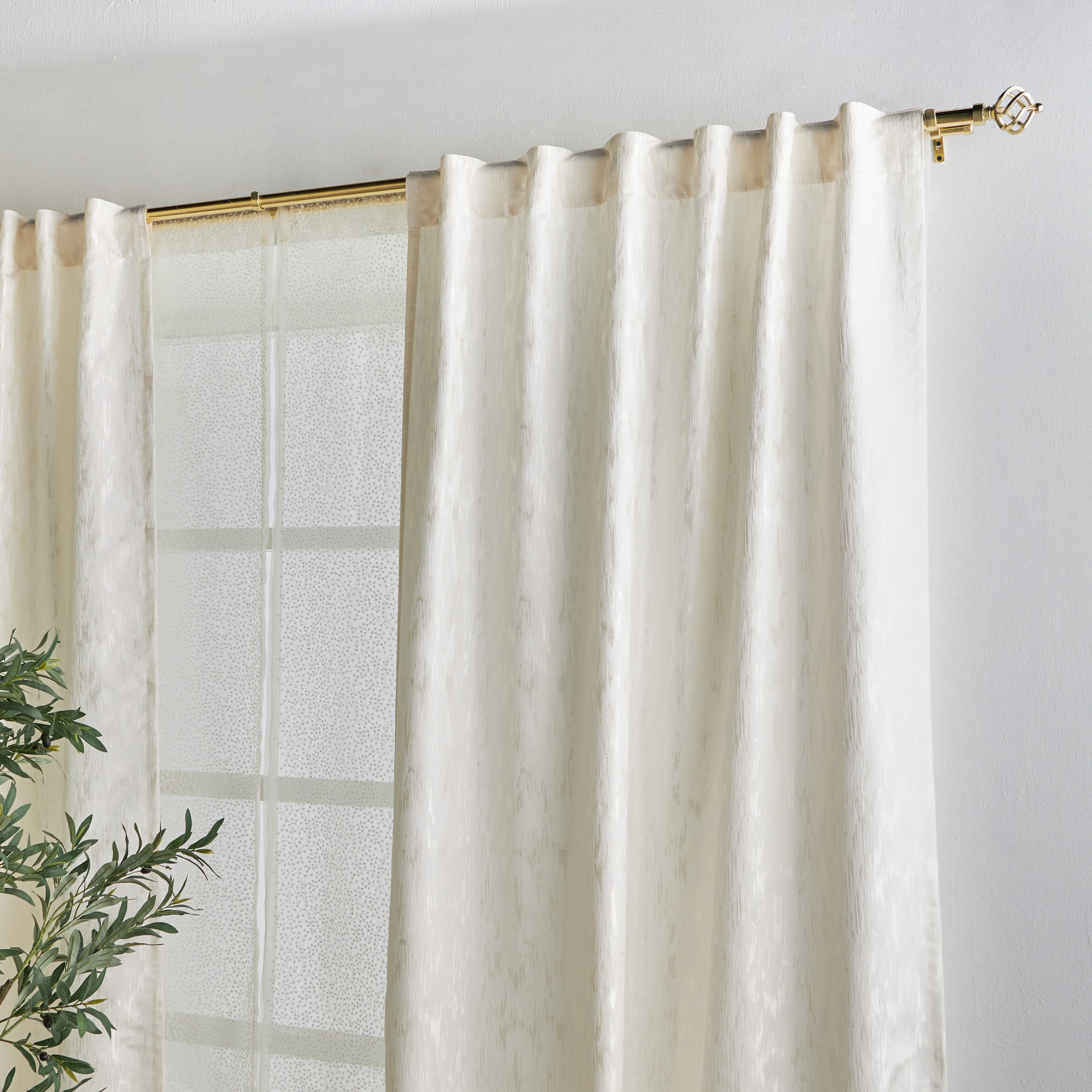 سكة ستارة مزدوجة قابلة للتمدّد - 160-300 سم-household-windows-curtainrodsandaccessories-curtainrods-image-3