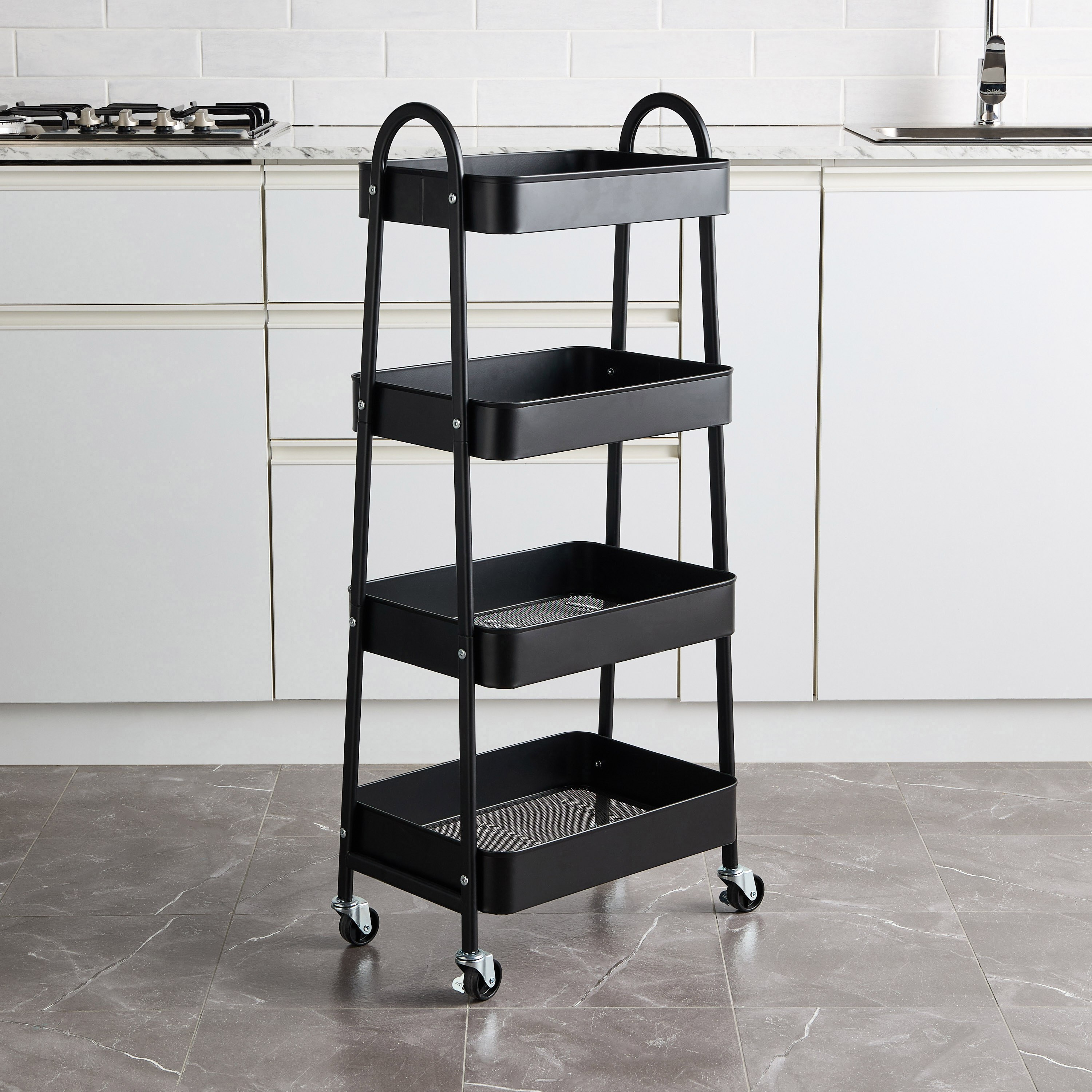 Blair 4-Tier Kitchen Trolley-furniture-diningroom-servingtrolleys-image-1